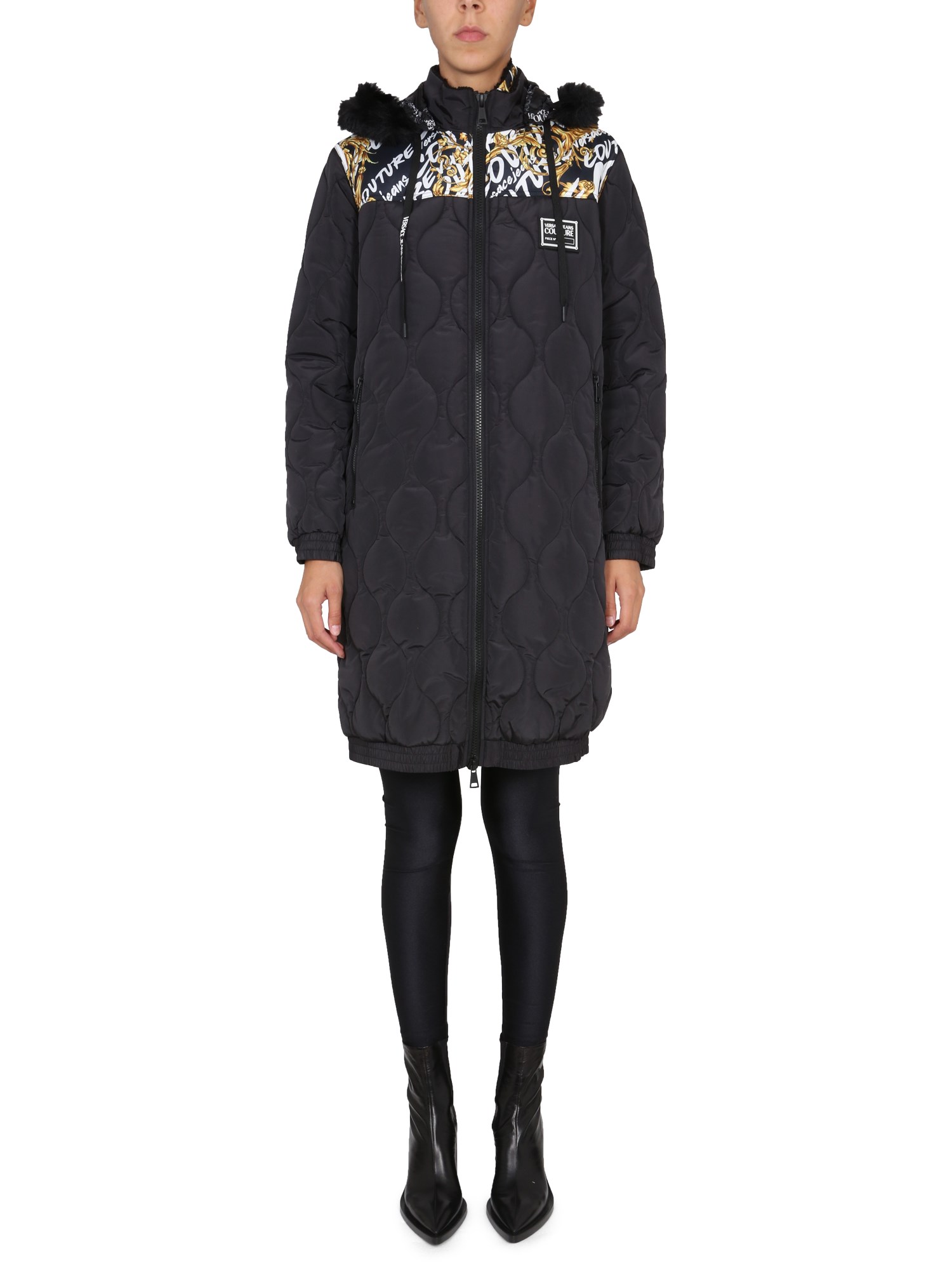 Versace Jeans Couture versace jeans couture baroque print coat