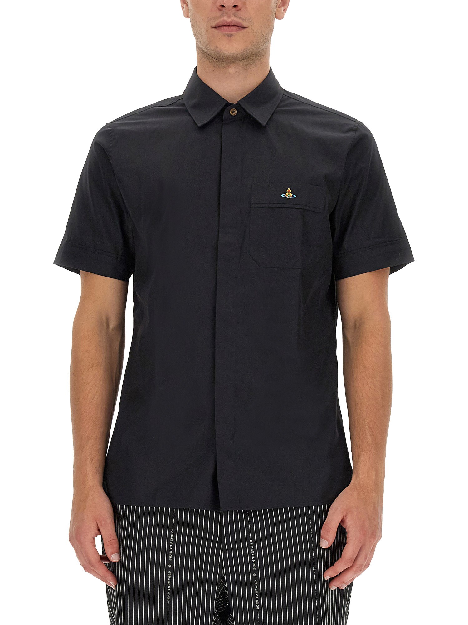 Vivienne Westwood vivienne westwood shirt with orb embroidery