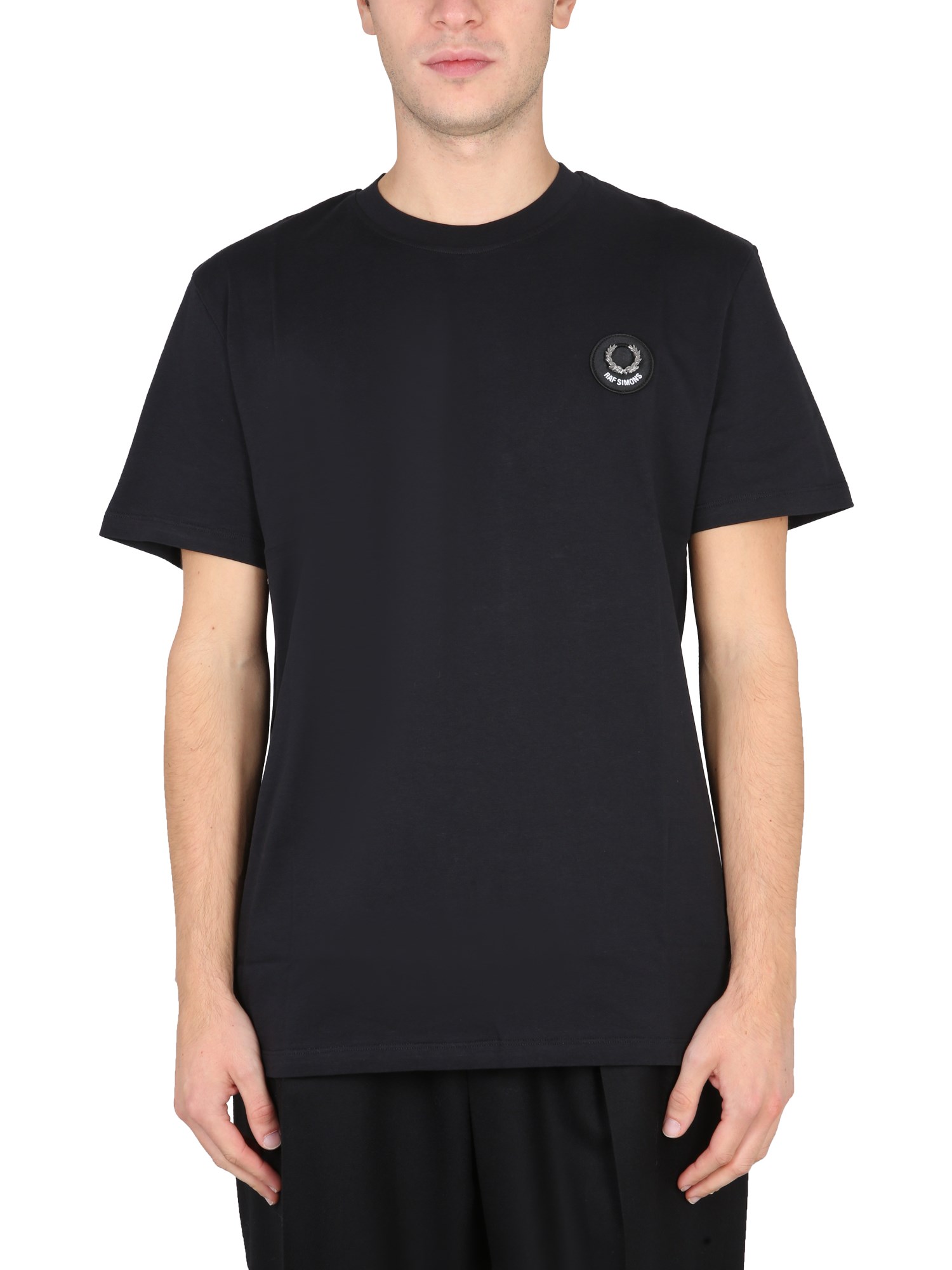 fred perry x raf simons fred perry x raf simons t-shirt with logo