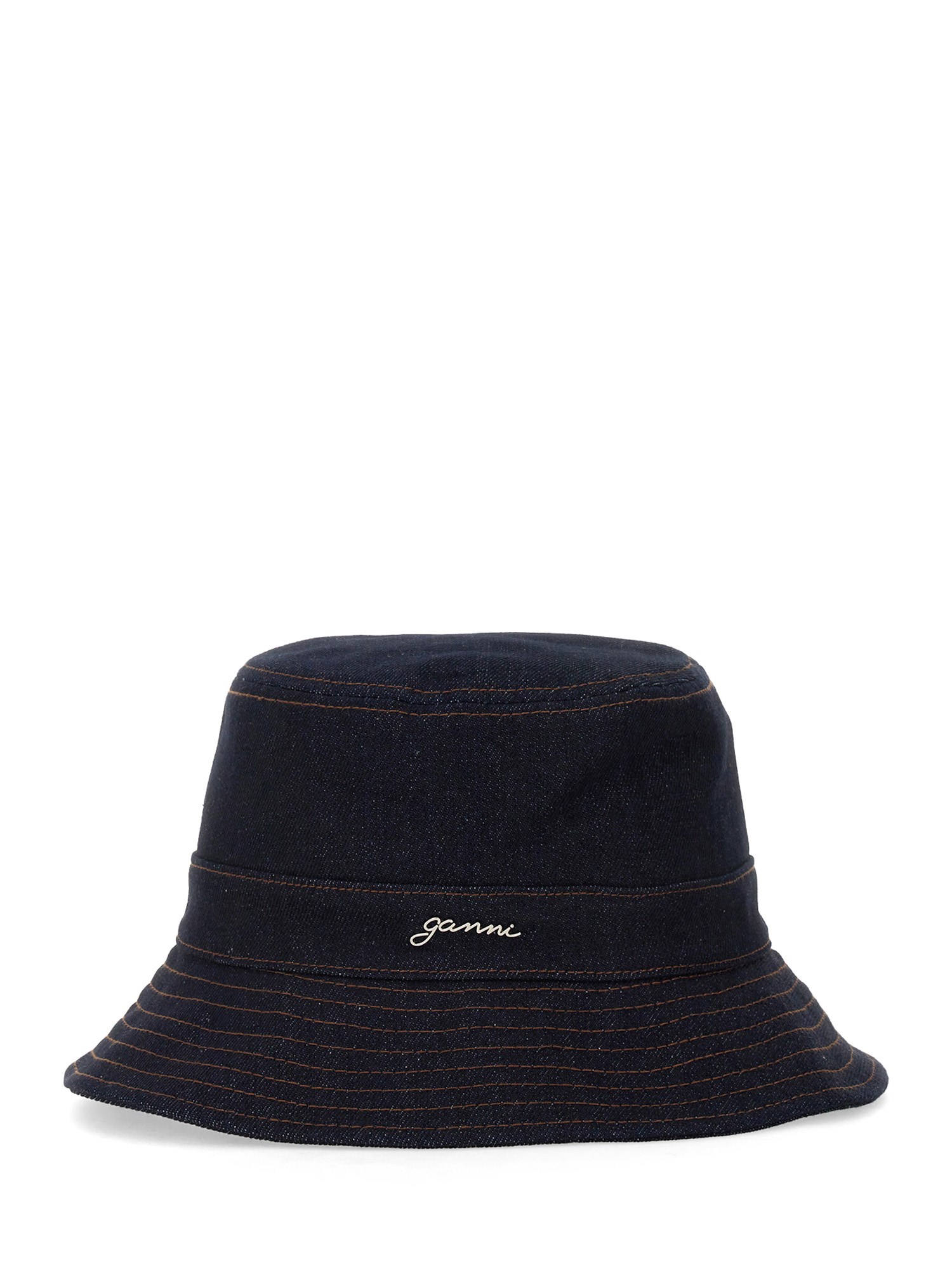 Ganni ganni denim bucket hat