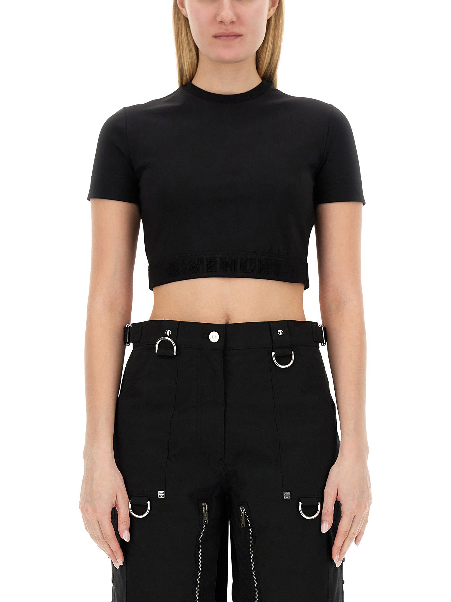 Givenchy givenchy crop top with logo