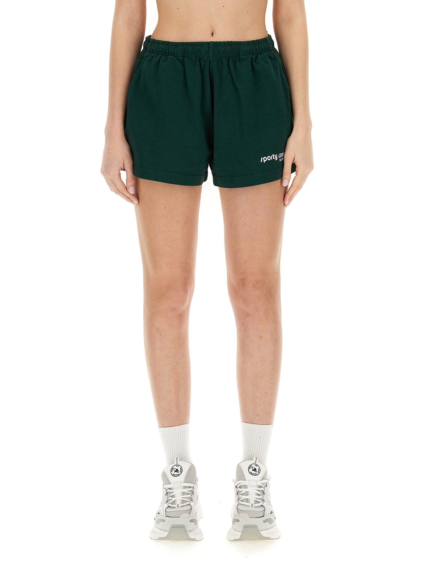 Sporty & Rich sporty & rich shorts with logo