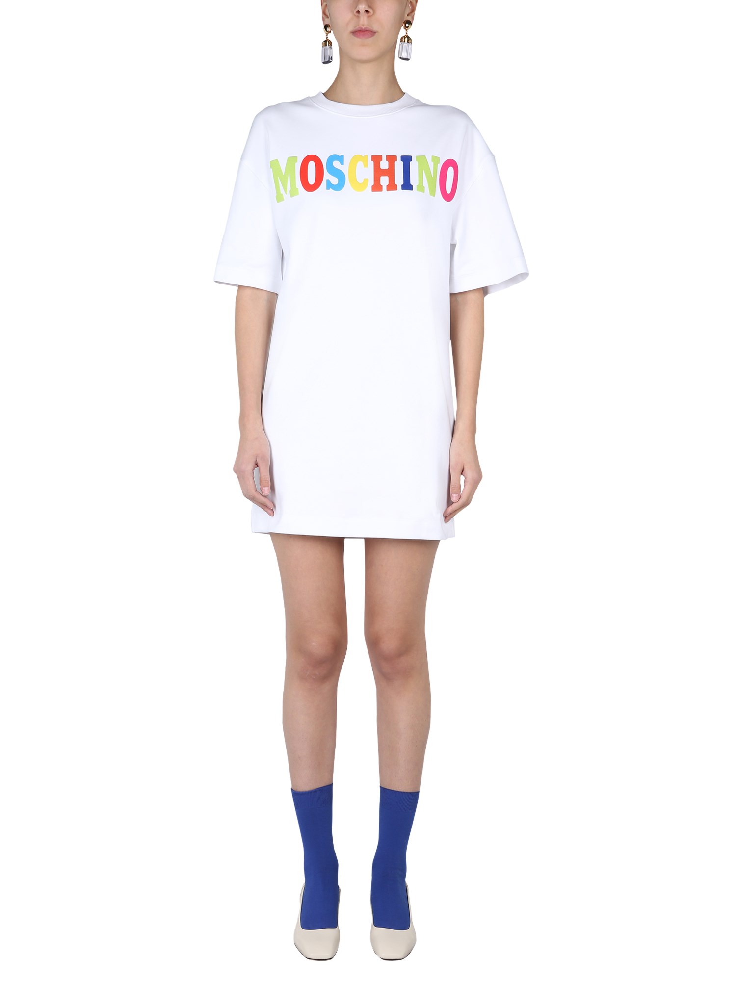 Moschino moschino multicolor logo dress