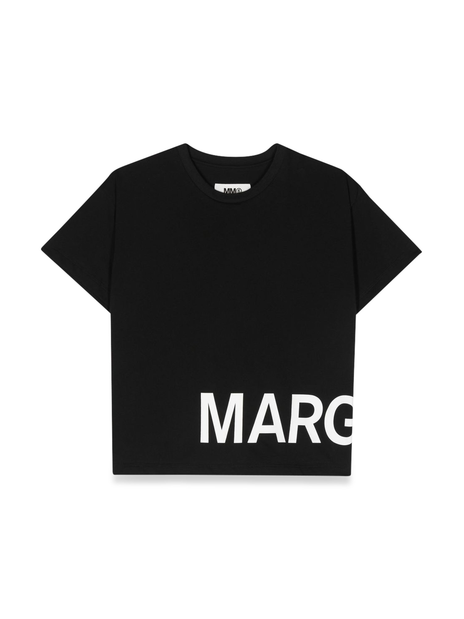 MM6 Maison Margiela mm6 maison margiela mc logo t-shirt at the bottom