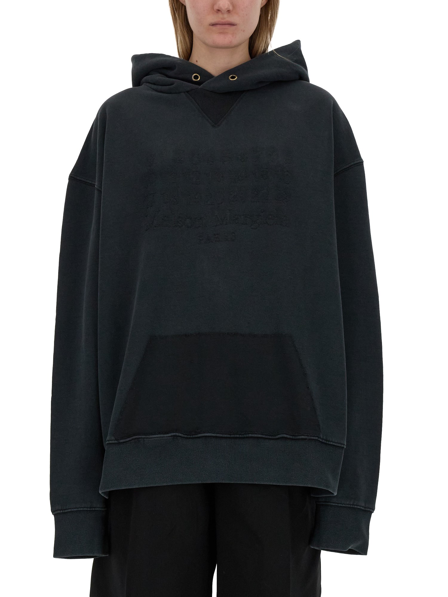 Maison Margiela maison margiela sweatshirt with logo and hood