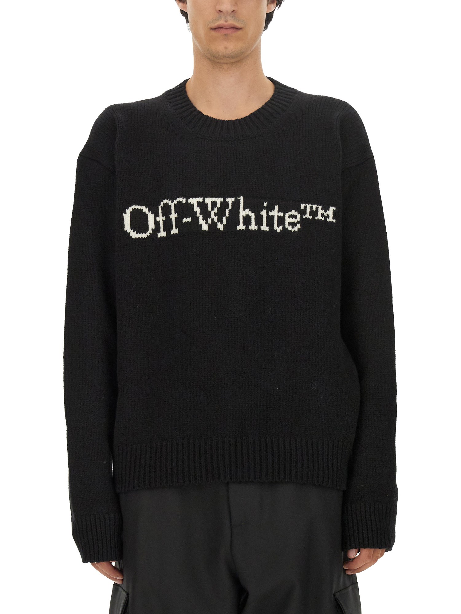 OFF-WHITE off-white jersey with logo embroidery