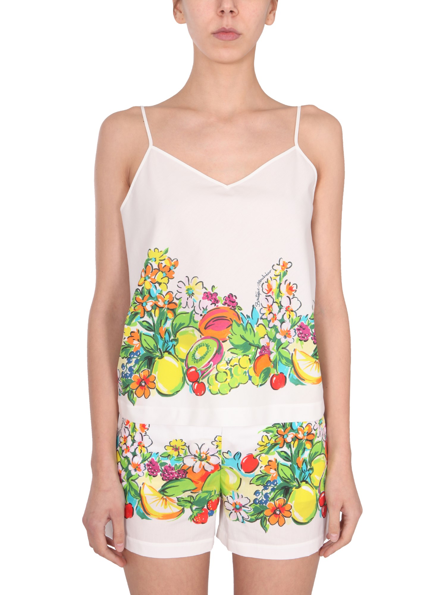 Boutique Moschino boutique moschino flower and fruit print top