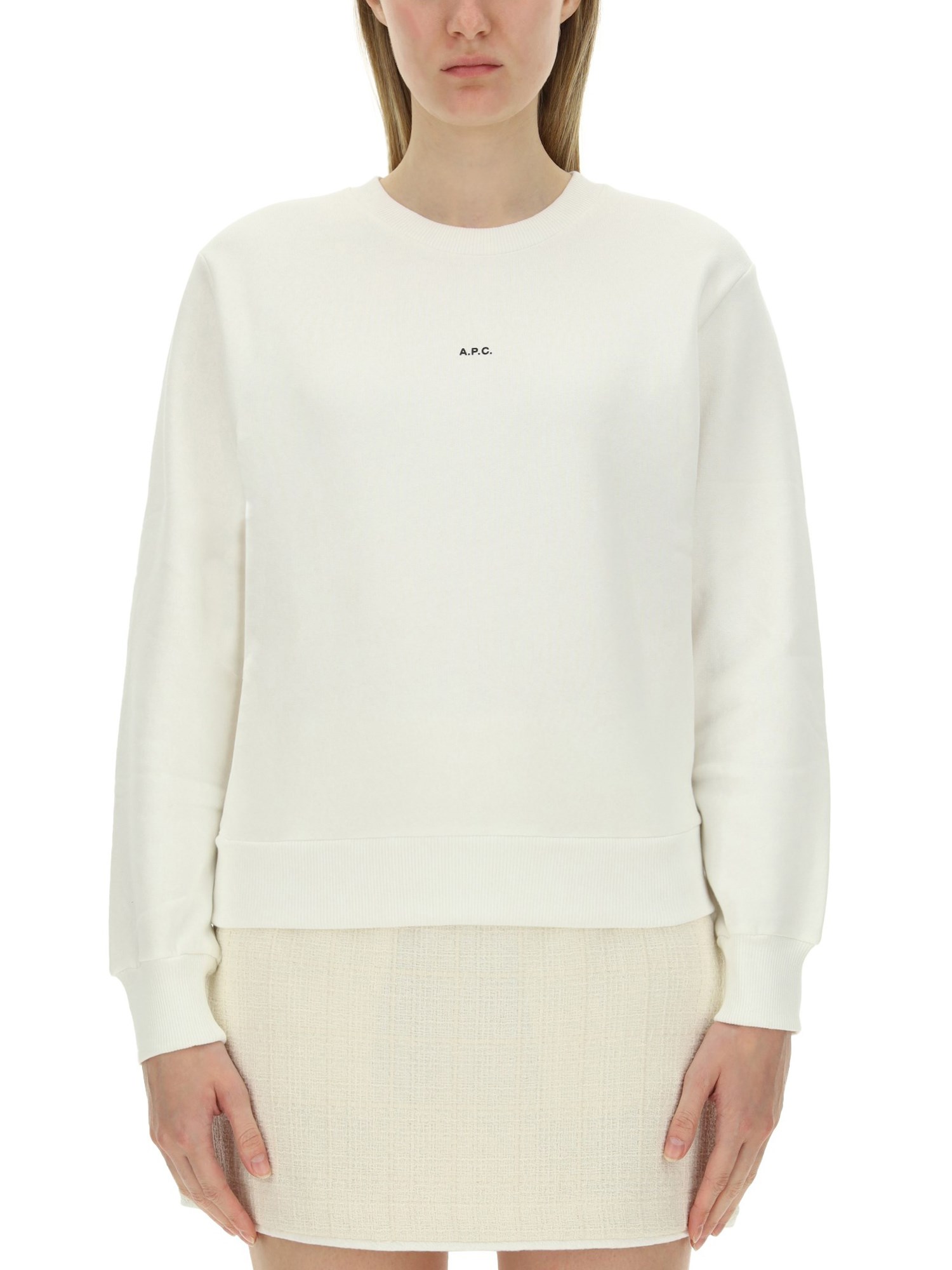 A.P.C. a.p.c. sweatshirt with micro logo print