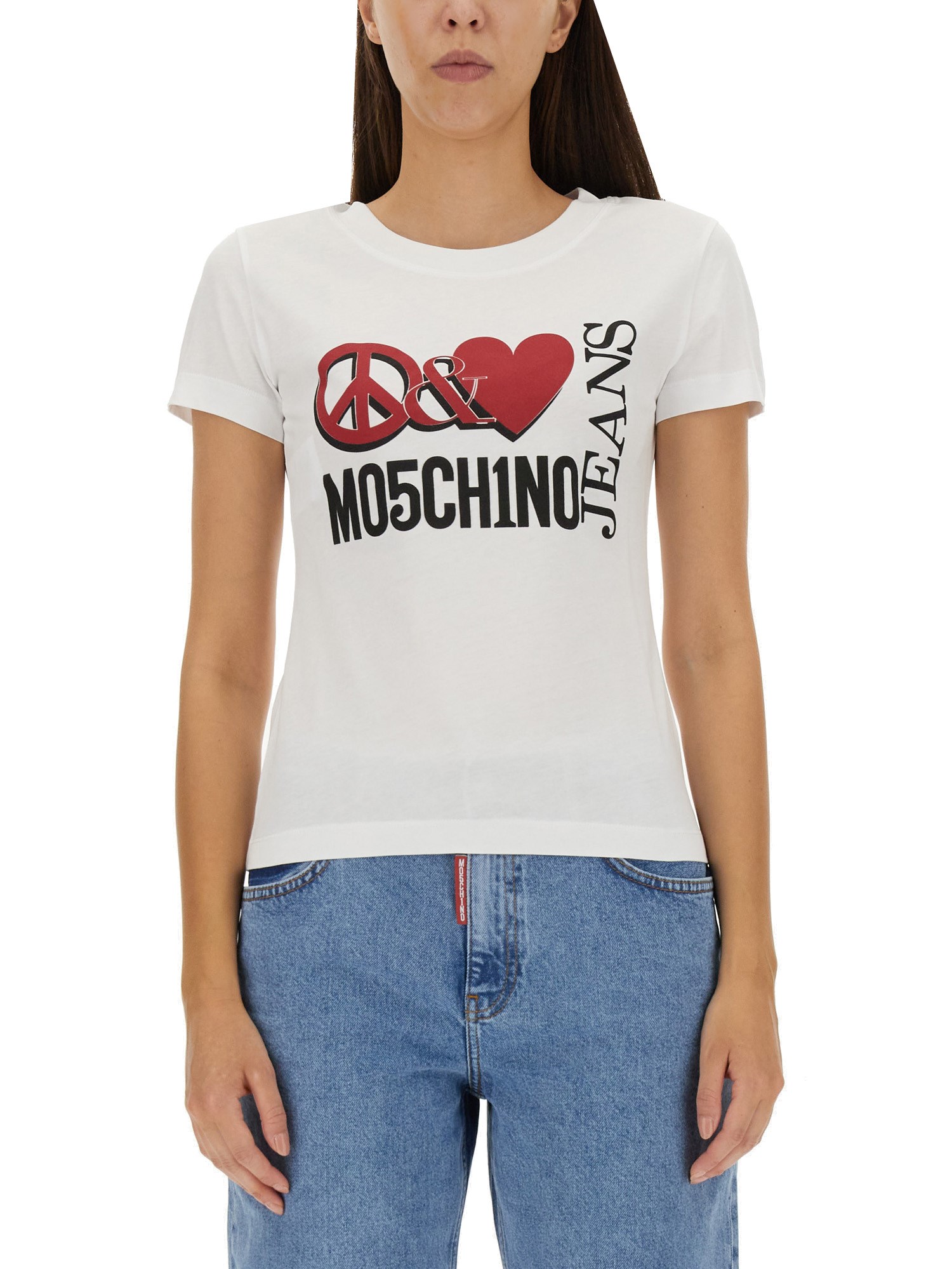 Moschino Jeans moschino jeans peace & love t-shirt