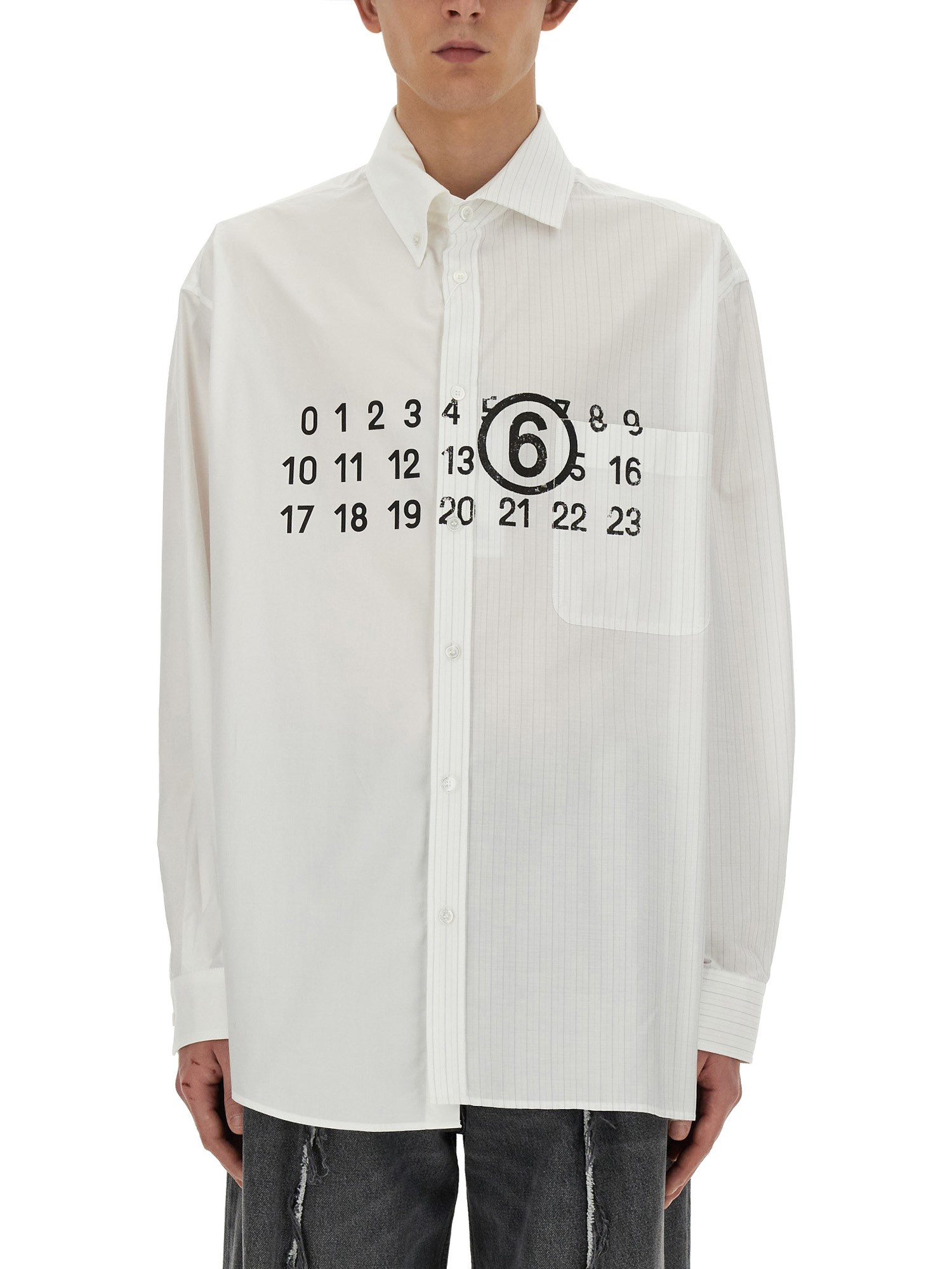 MM6 Maison Margiela mm6 maison margiela logo print shirt