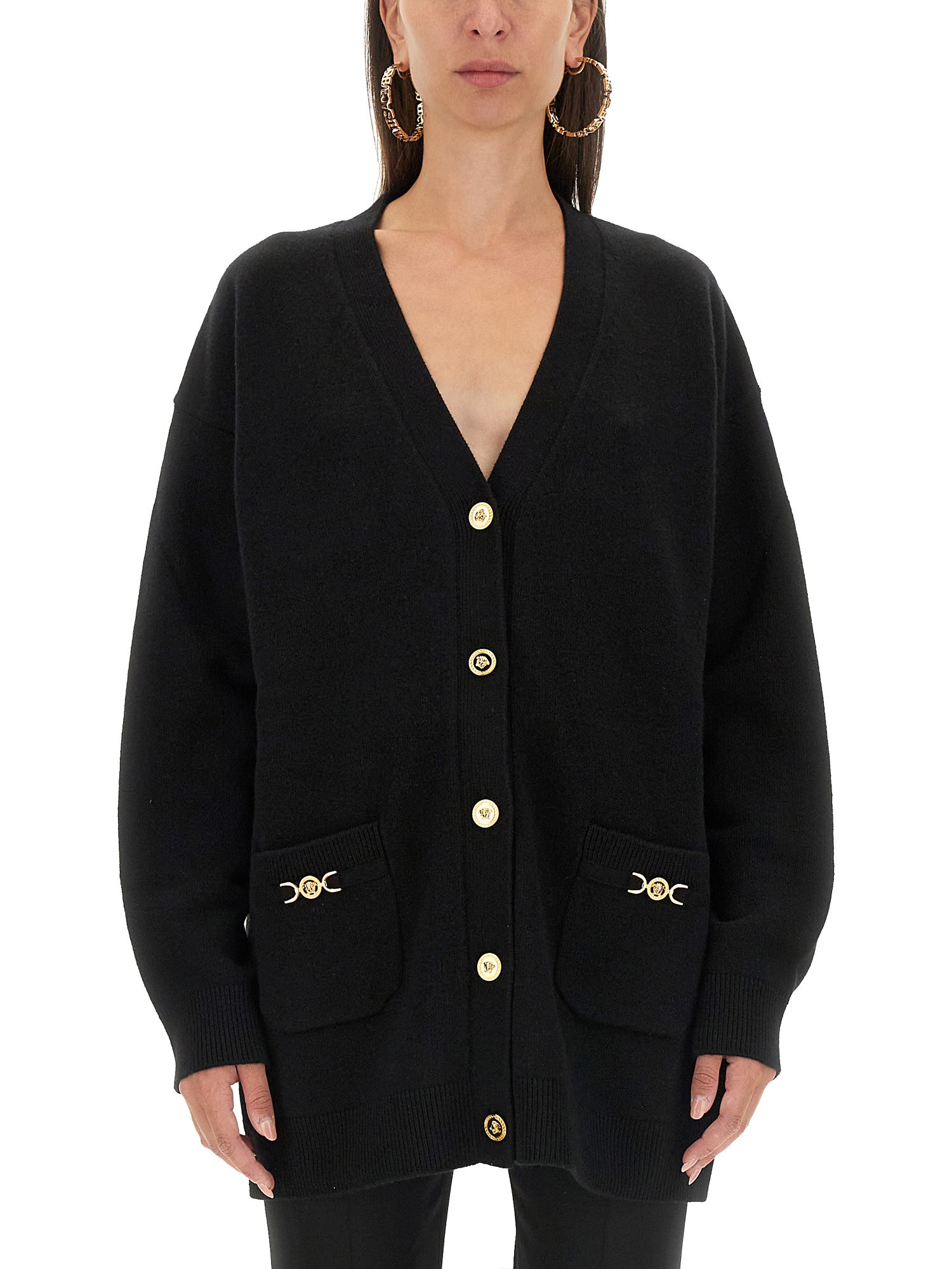 Versace versace oversized cardigan