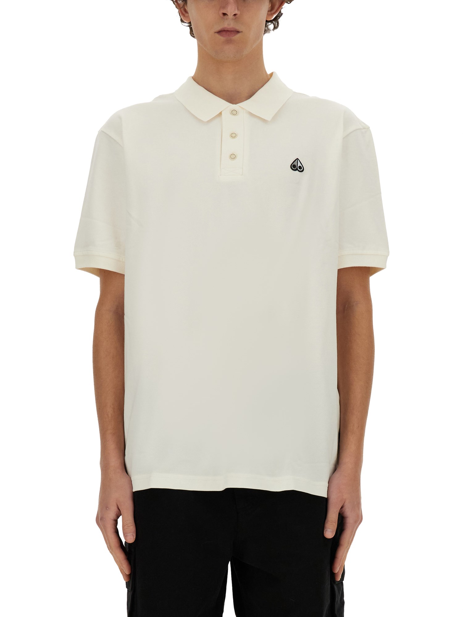 Moose Knuckles moose knuckles polo with logo patch
