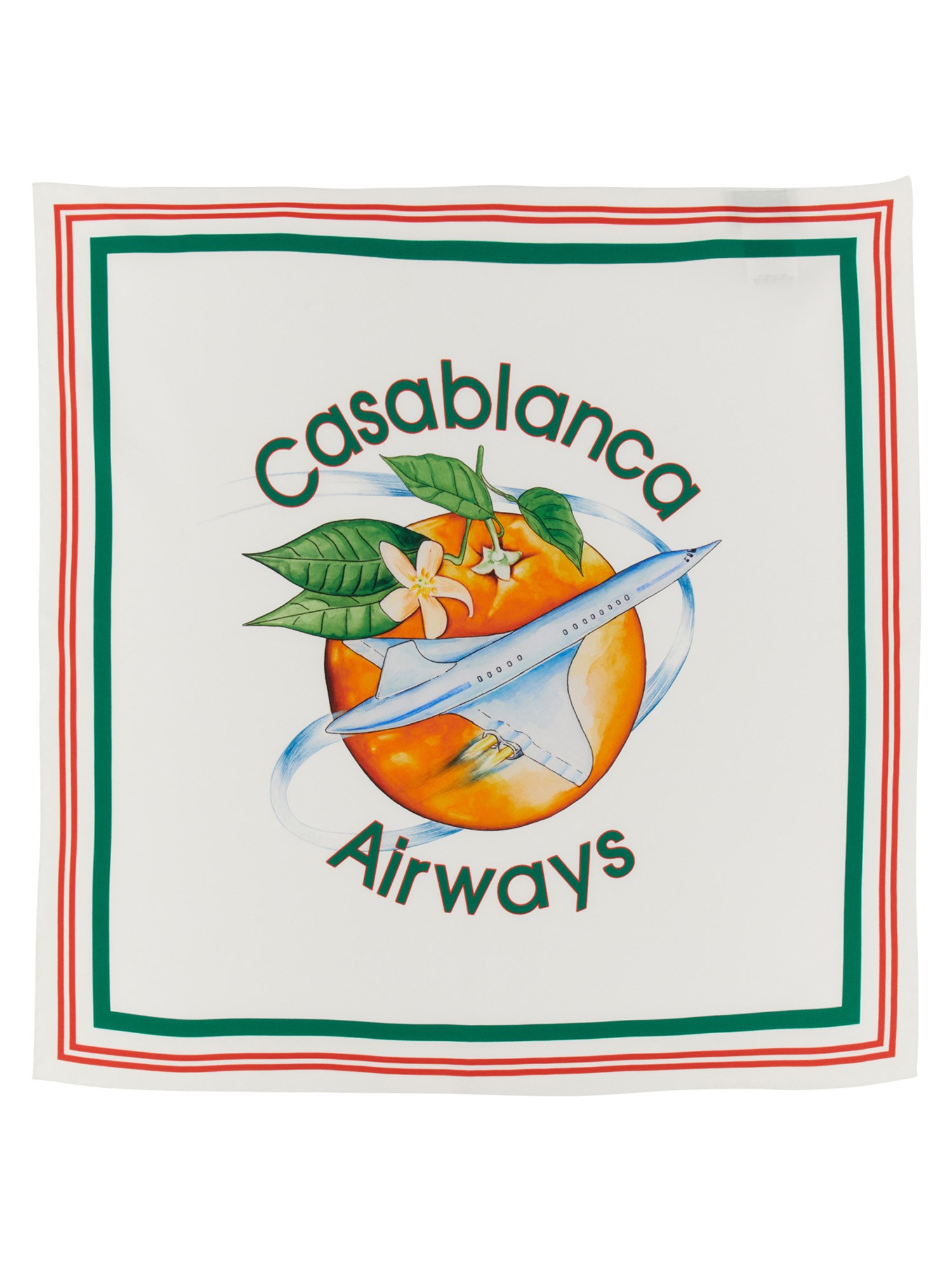 Casablanca casablanca "au tour de l'orange" scarf