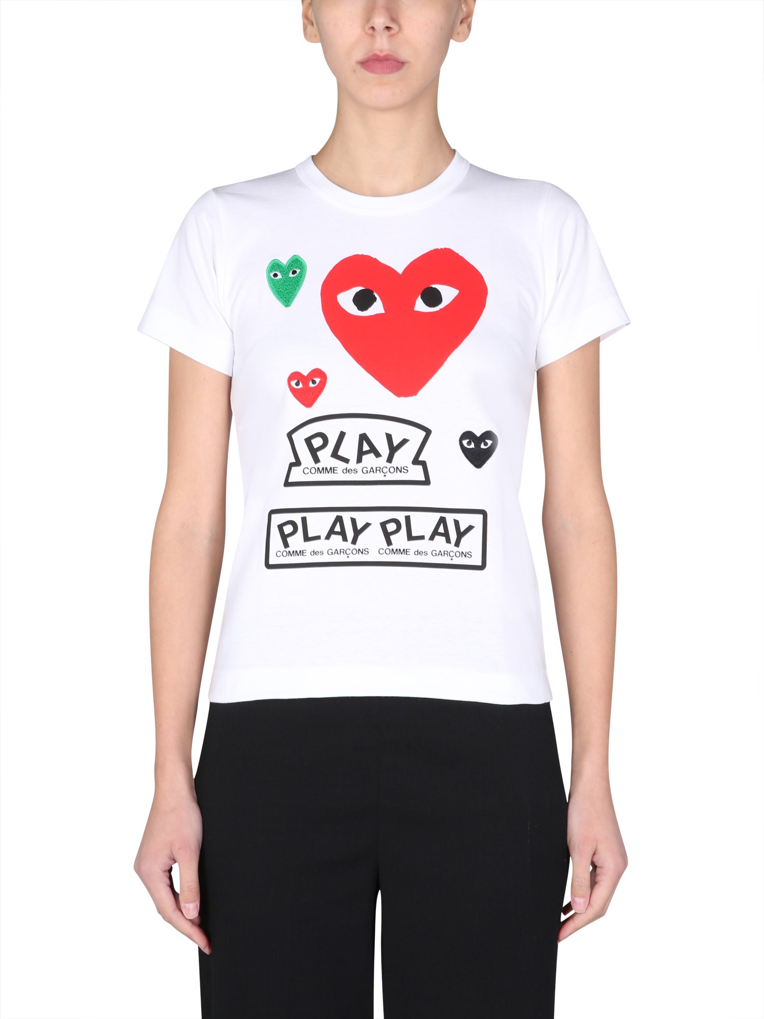 Comme Des Garçons Play comme des garcons play t-shirt with logo patch