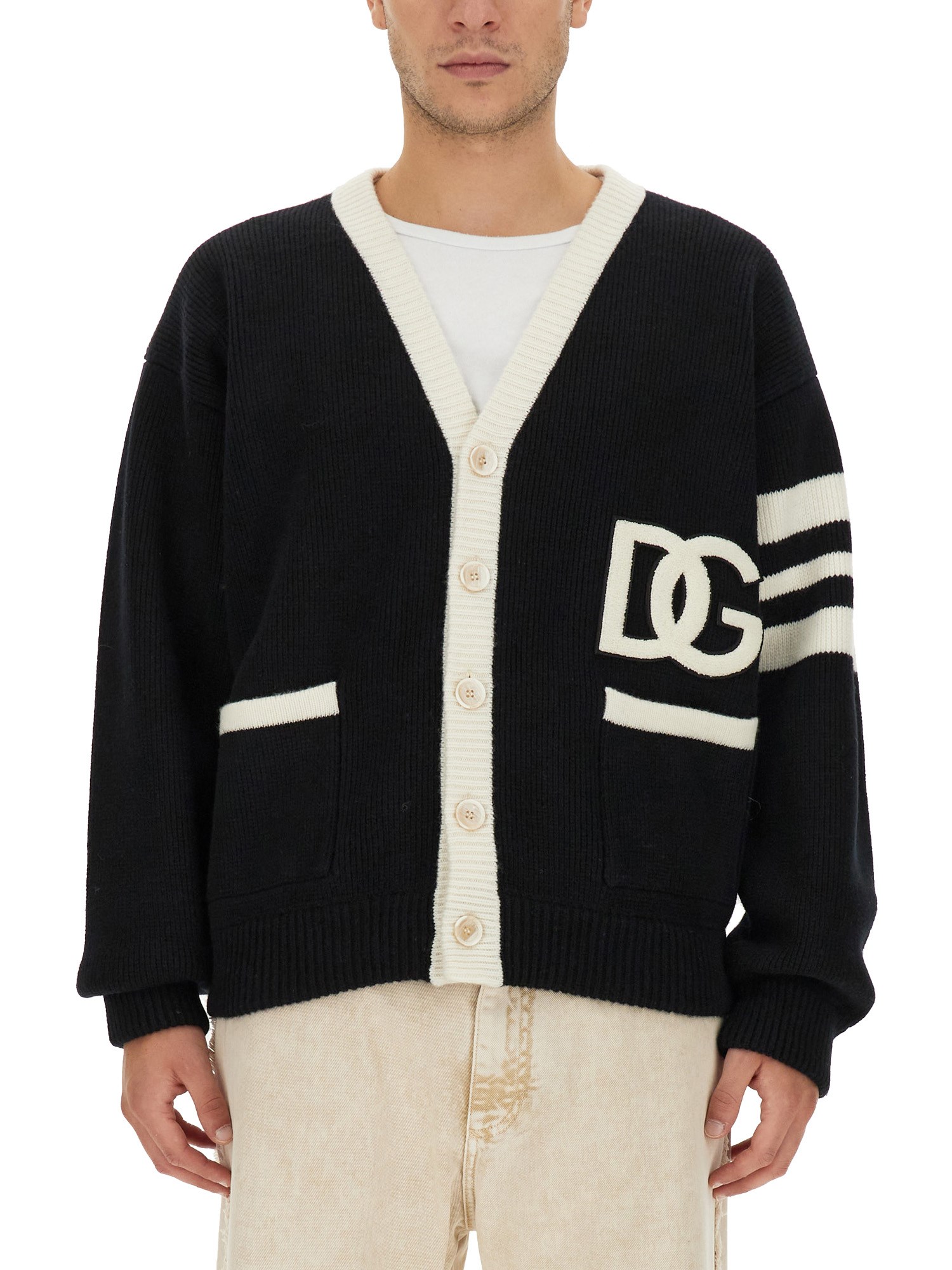 Dolce & Gabbana dolce & gabbana english rib wool cardigan