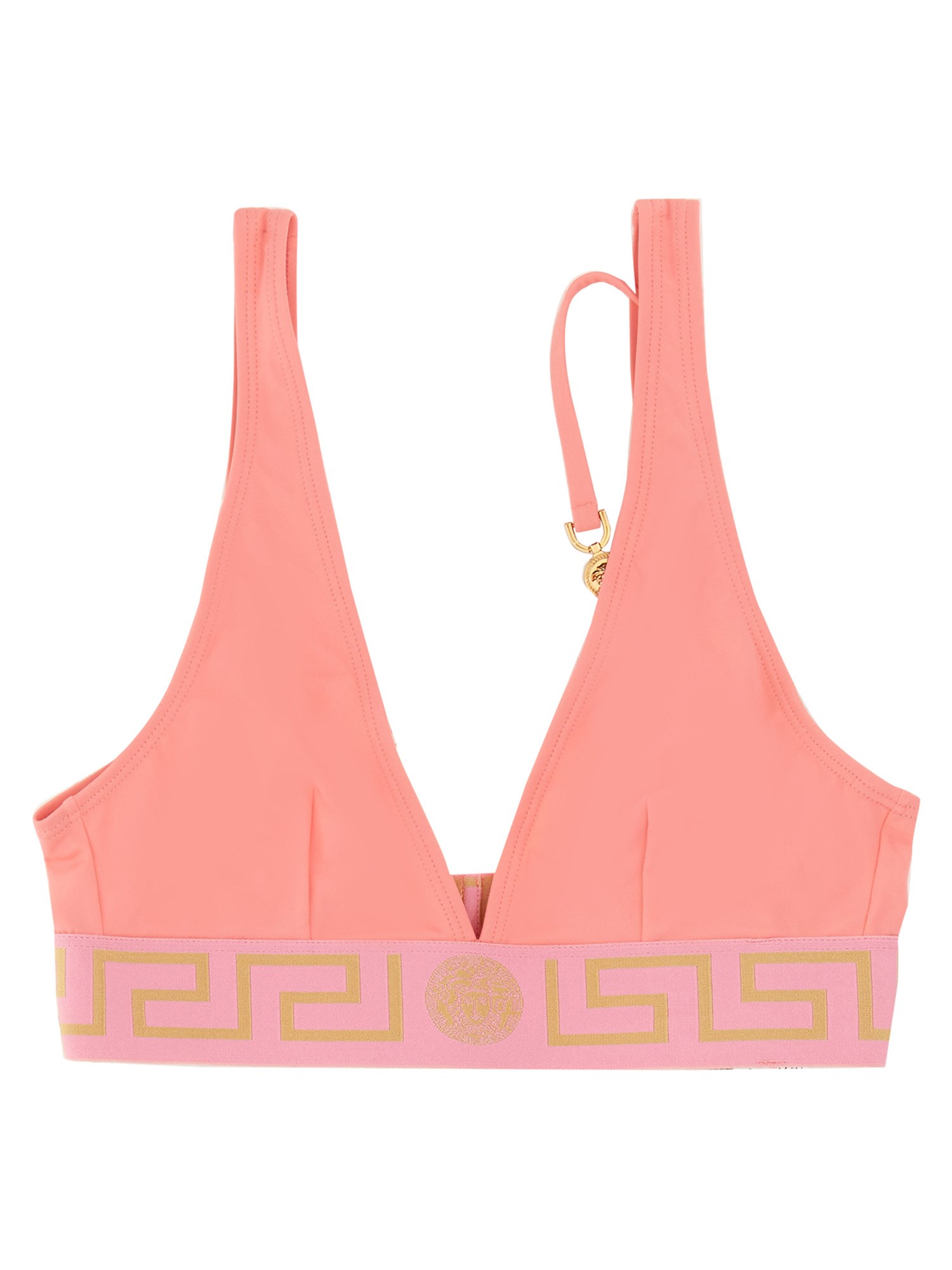 Versace versace medusa greca border bikini top '95