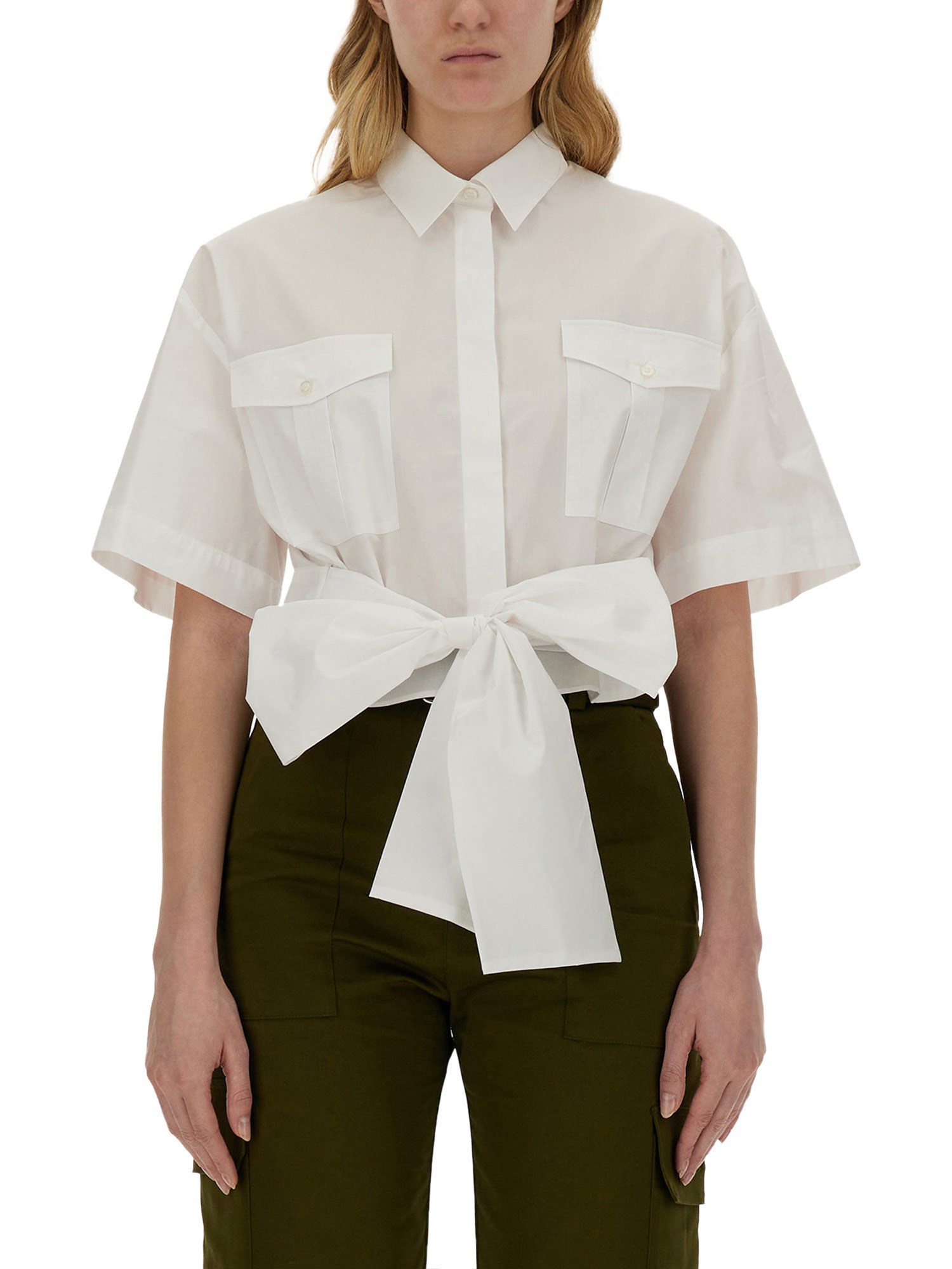 Msgm msgm shirt with bow