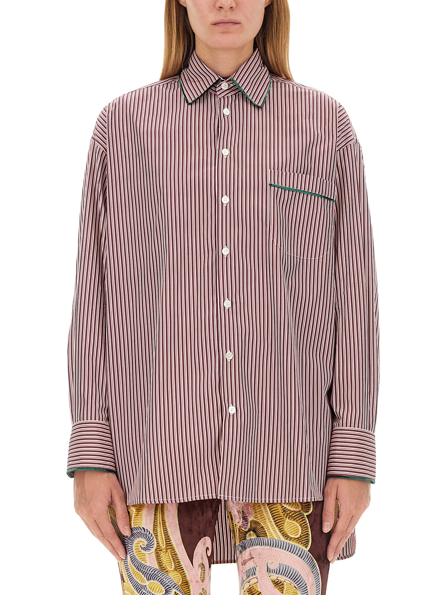 Etro etro shirt with pegasus embroidery