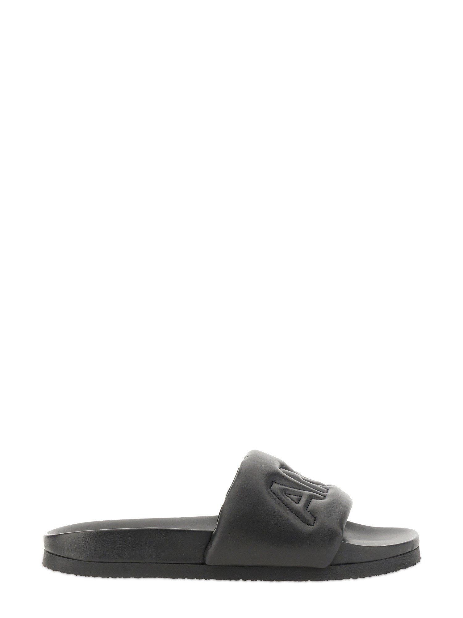 AMBUSH ambush leather slide sandal