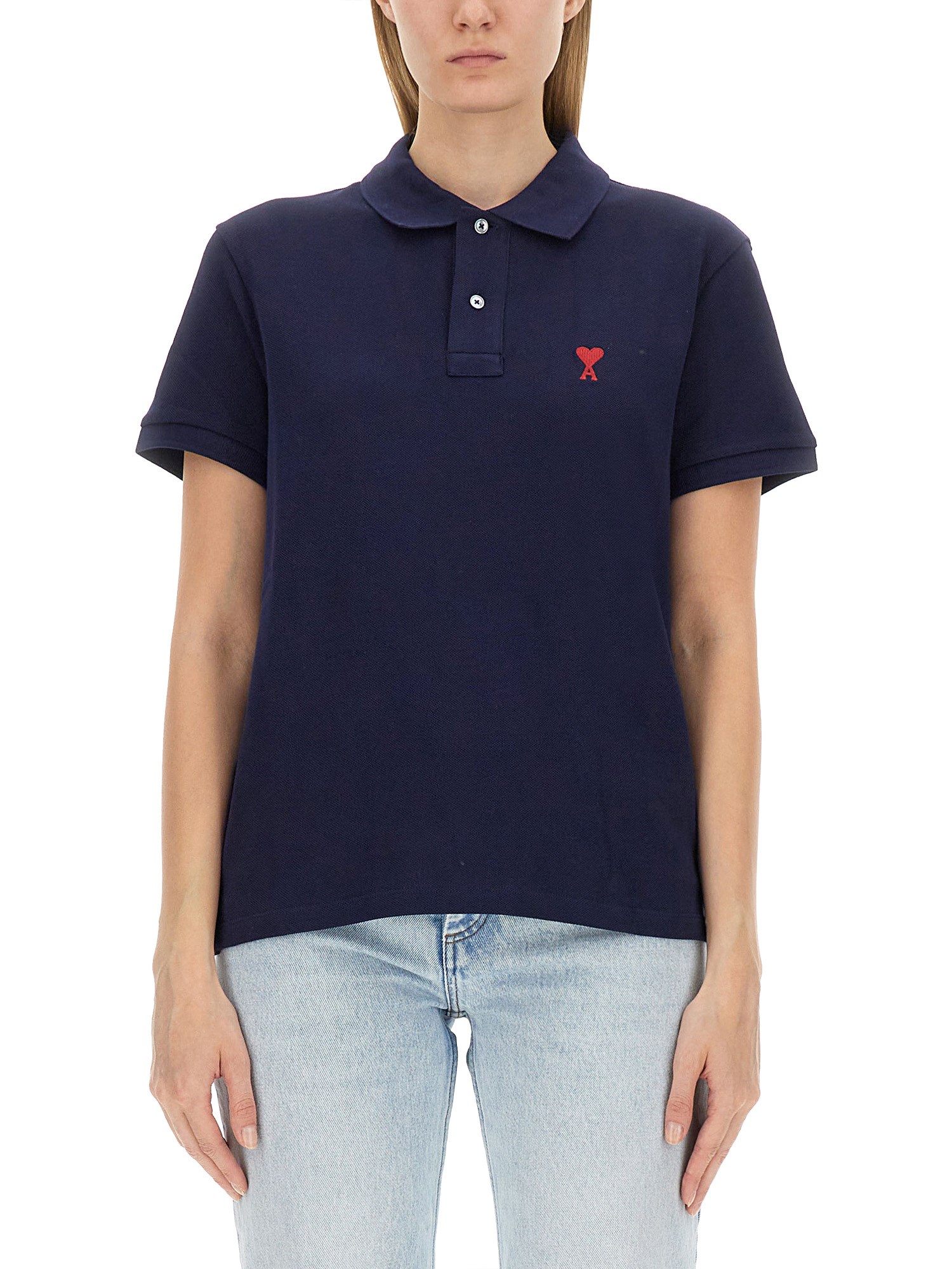 Ami Paris ami paris polo with logo