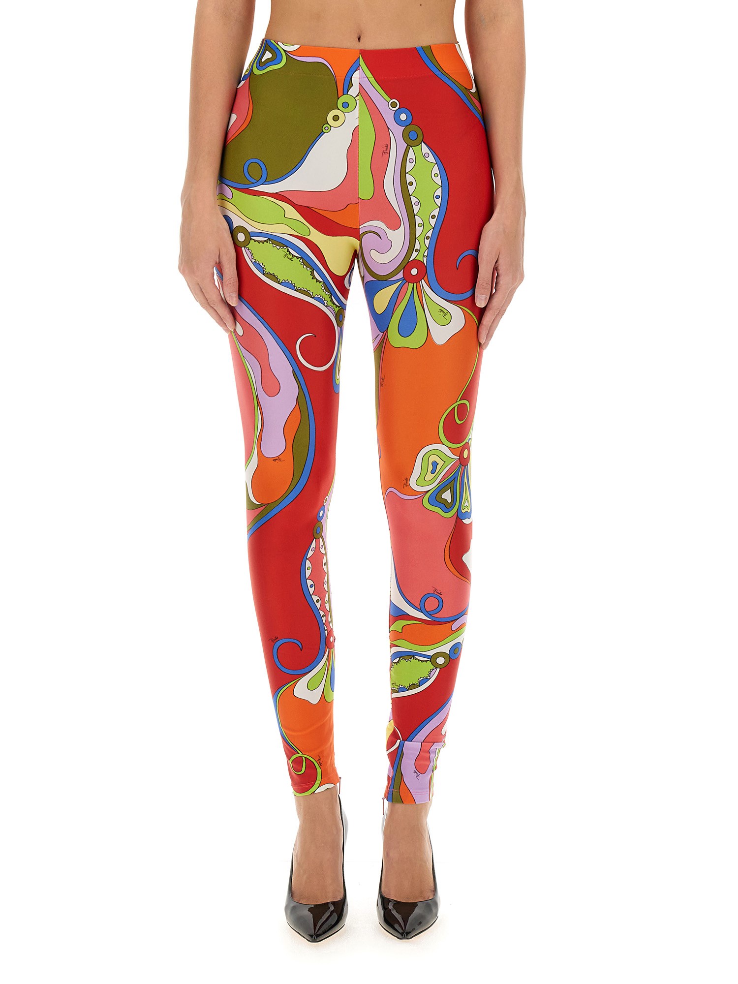 pucci pucci leggings with print