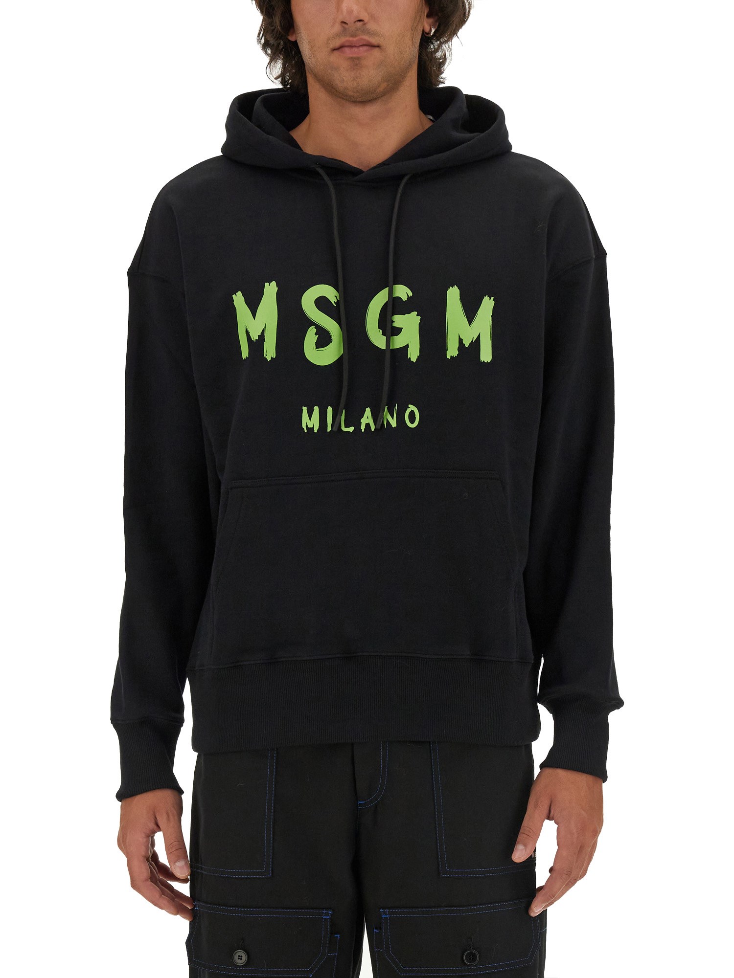 Msgm msgm sweatshirt with brushed logo