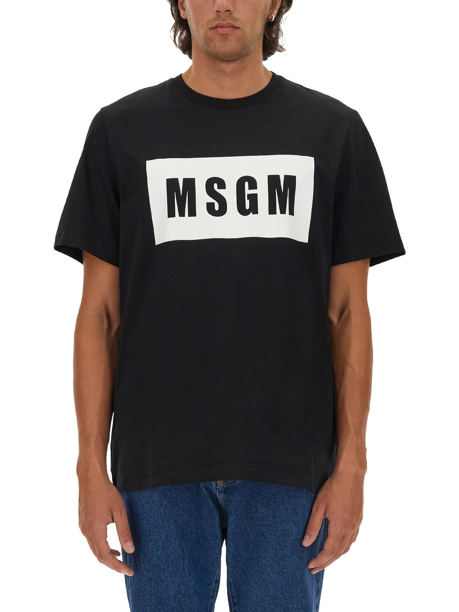 Msgm msgm t-shirt with logo box