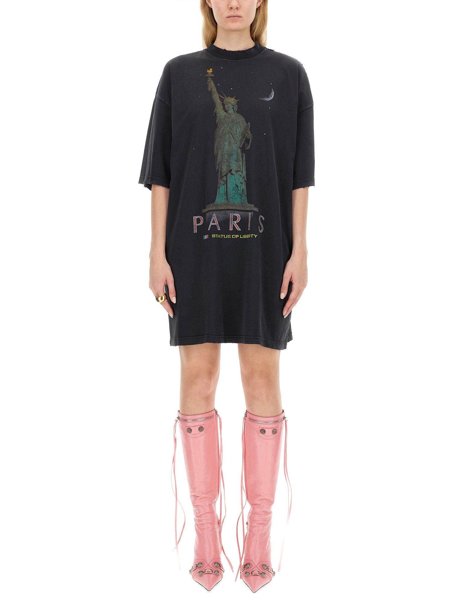 Balenciaga balenciaga paris liberty t-shirt style dress