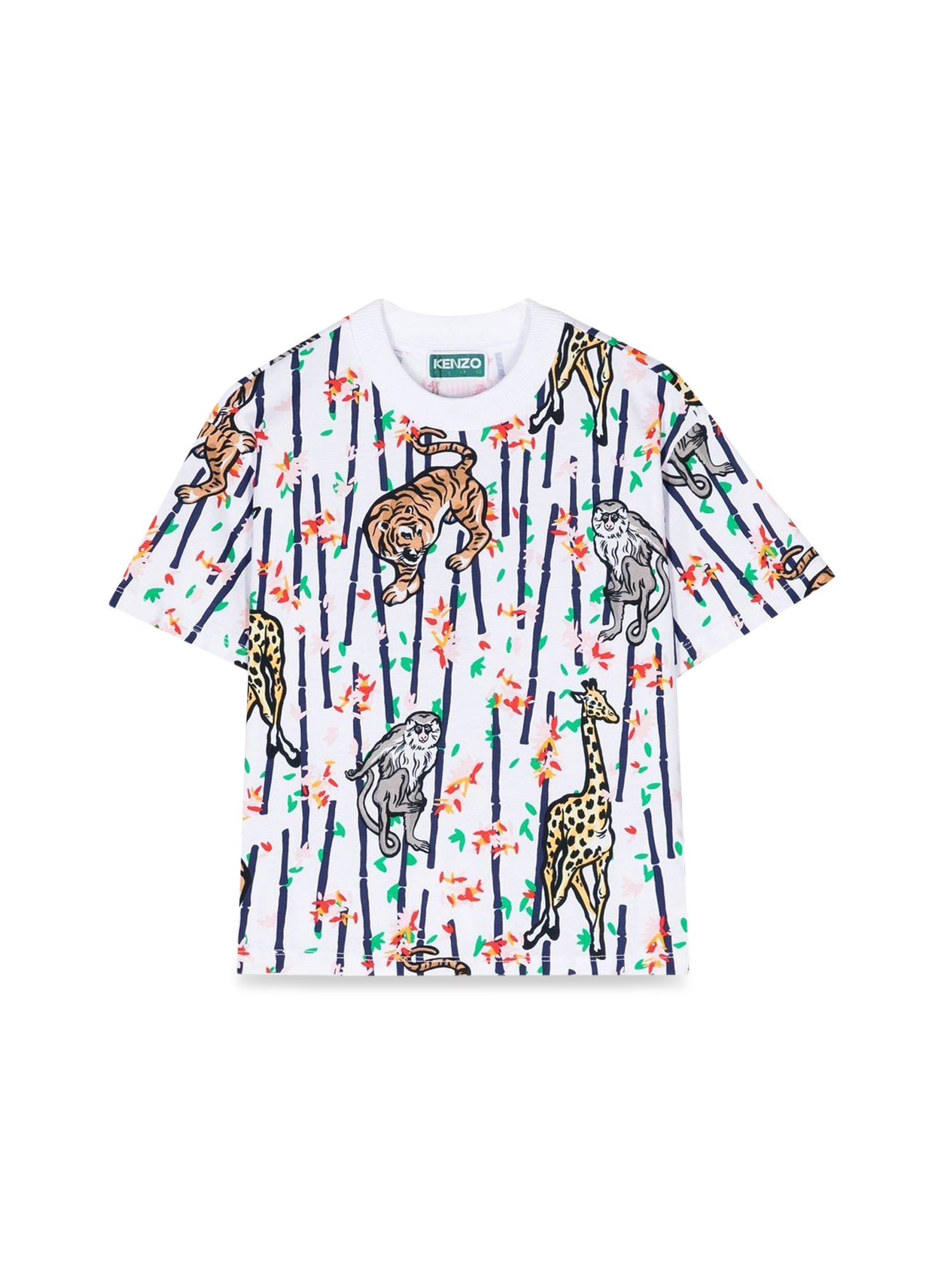 Kenzo kenzo t-shirt mc patterned tiger