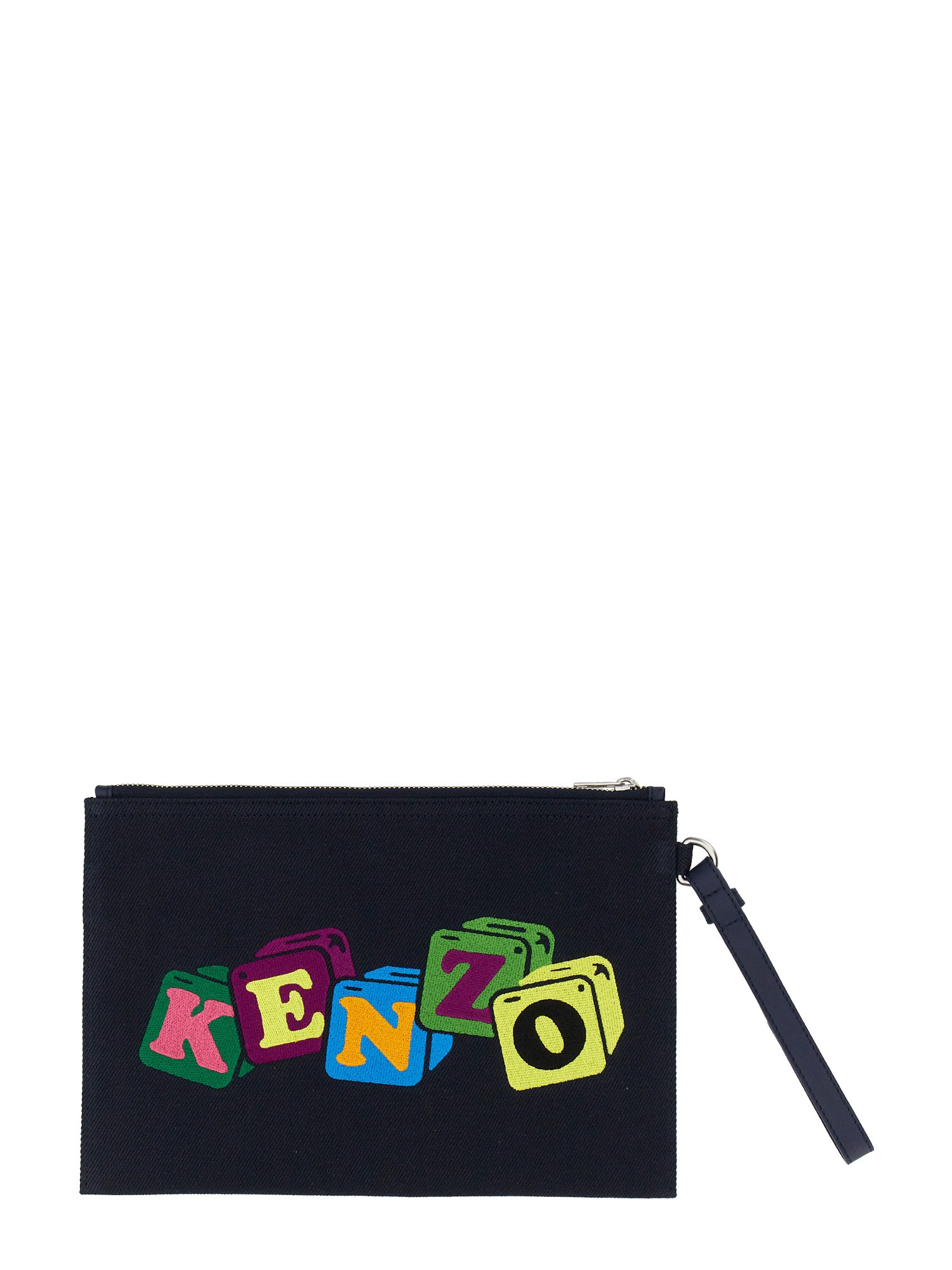 Kenzo kenzo clutch with embroidery