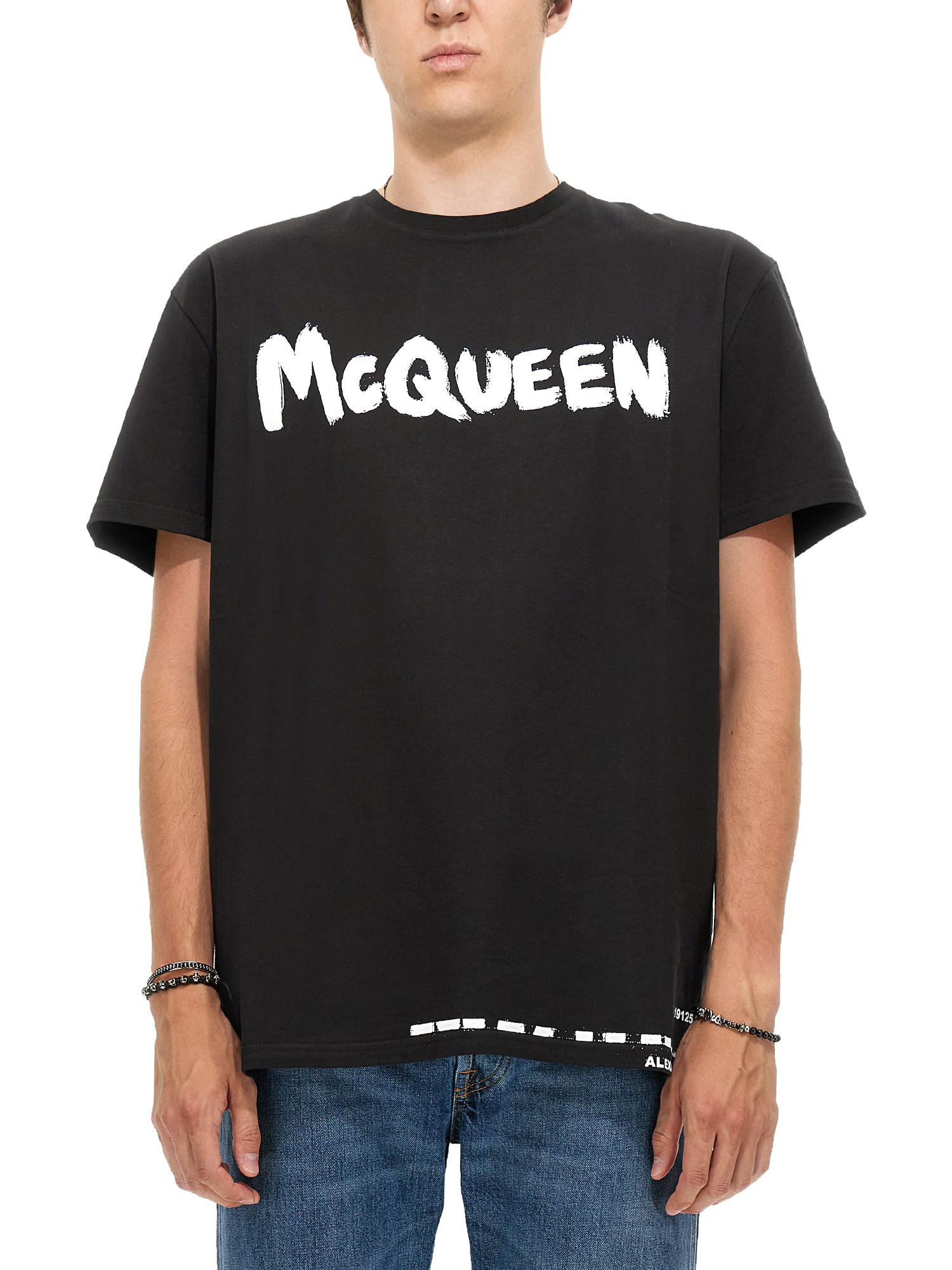 Alexander McQueen alexander mcqueen graffiti print t-shirt