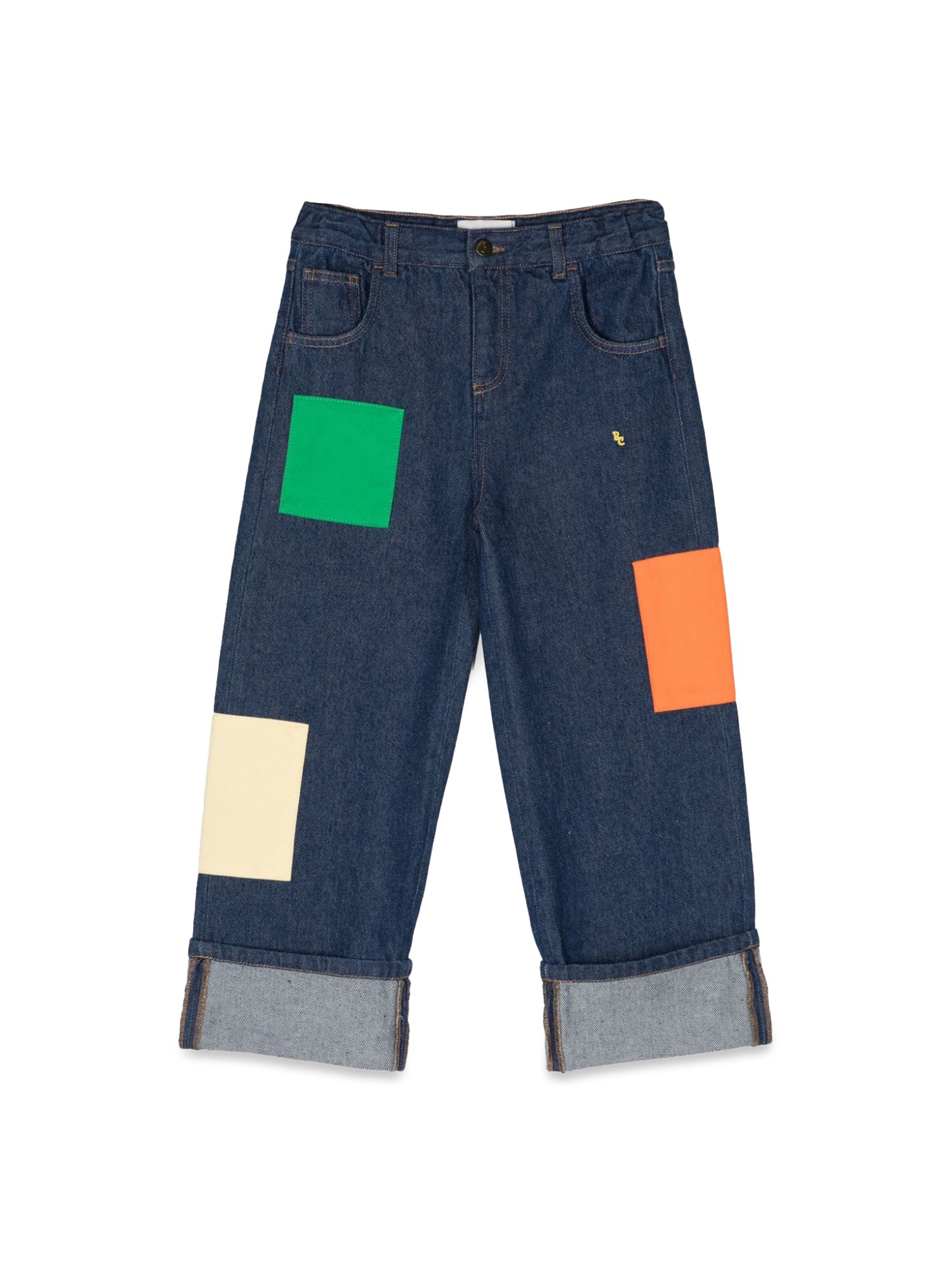 Bobo Choses bobo choses b. c color block patch denim pants