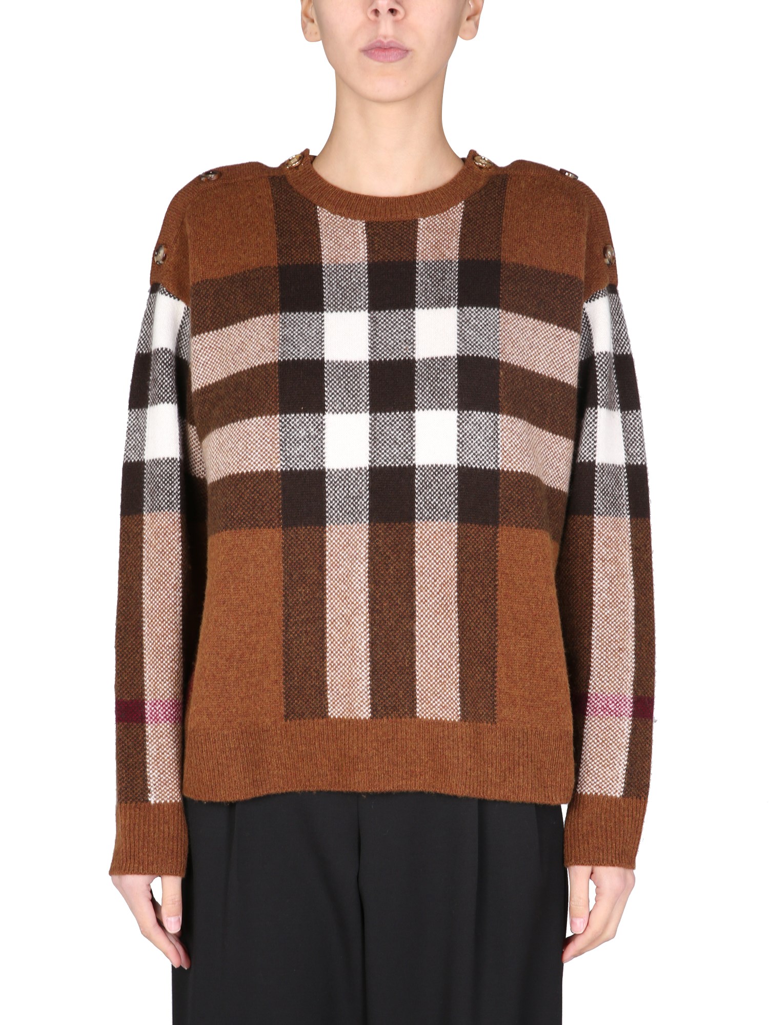 Burberry burberry sweater with tartan motif