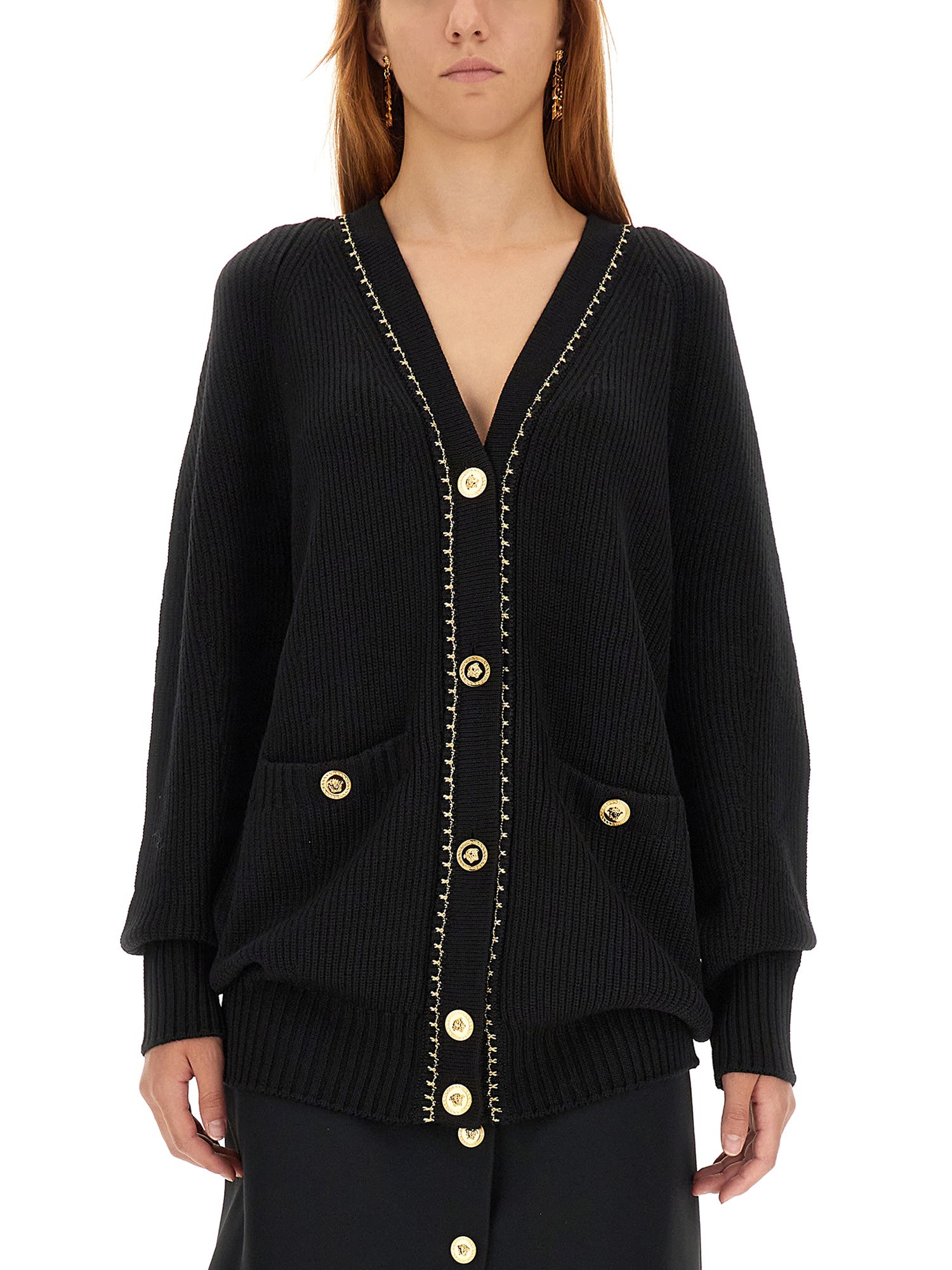 Versace versace v-neck cardigan