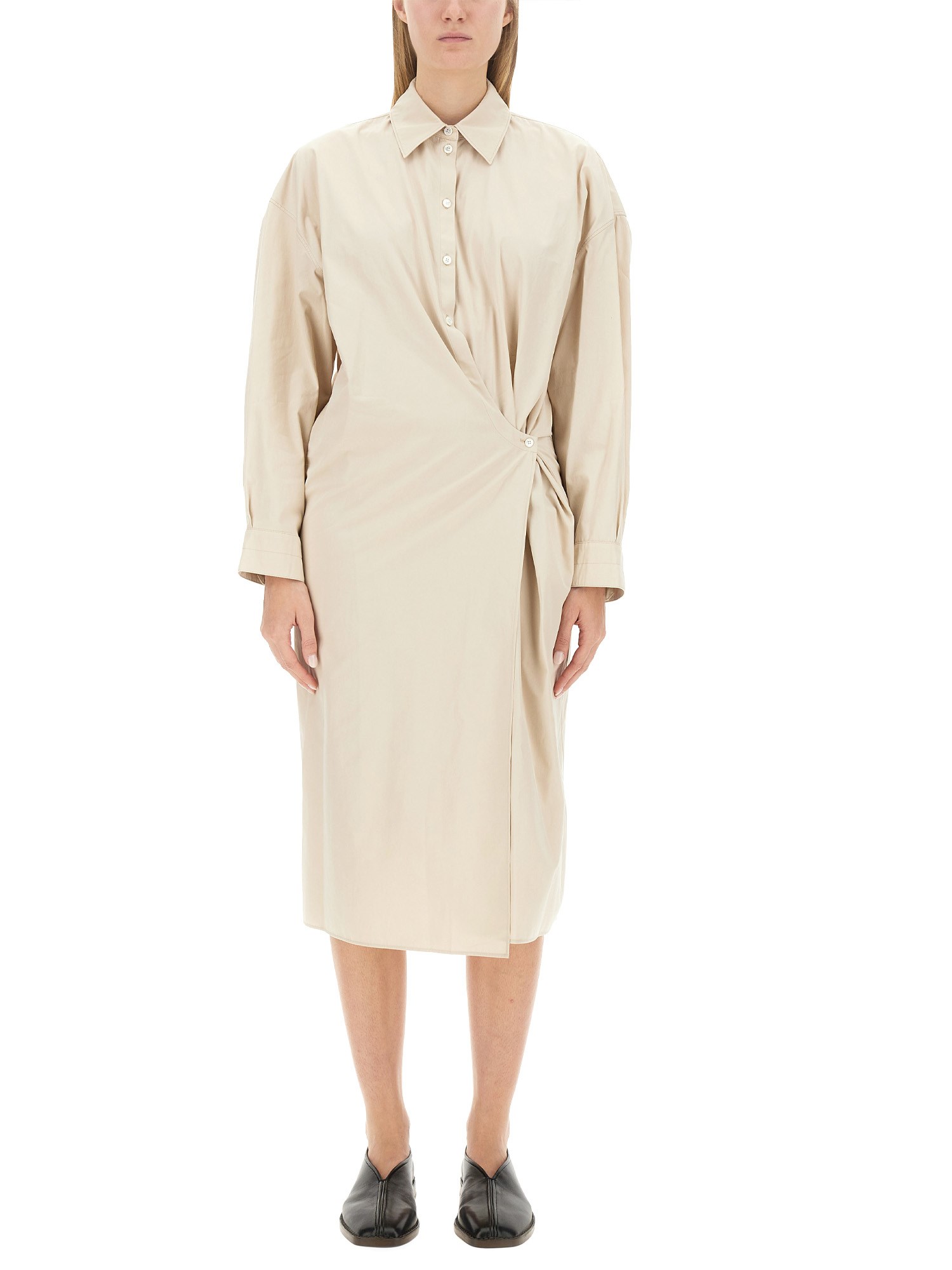 Lemaire lemaire twisted classic collar dress