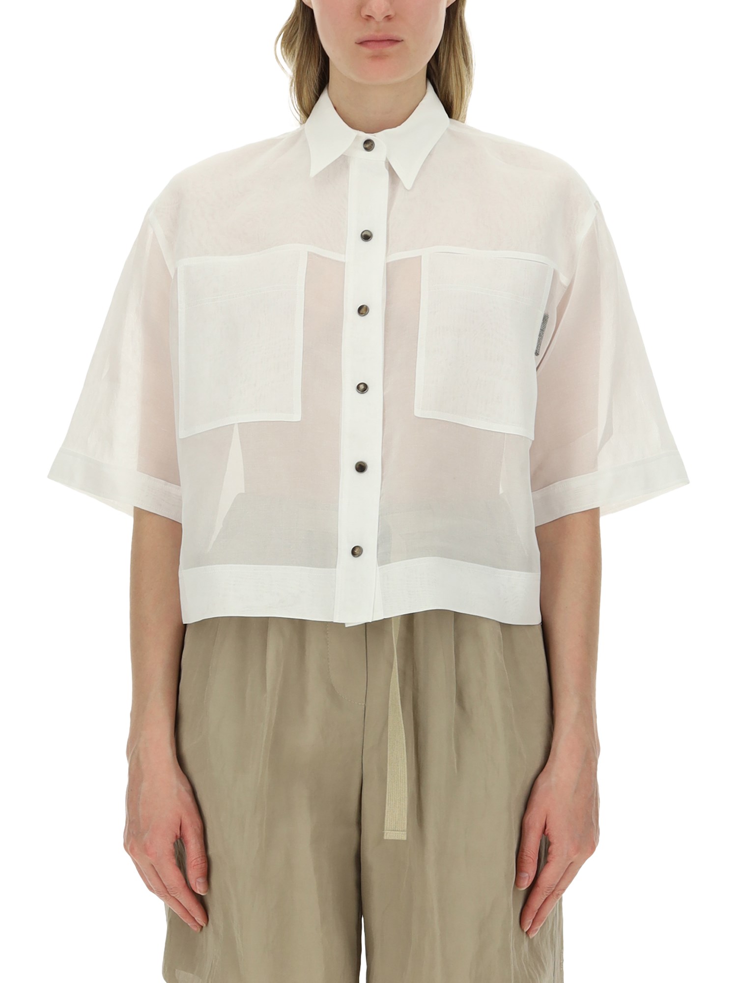 Brunello Cucinelli brunello cucinelli organza shirt