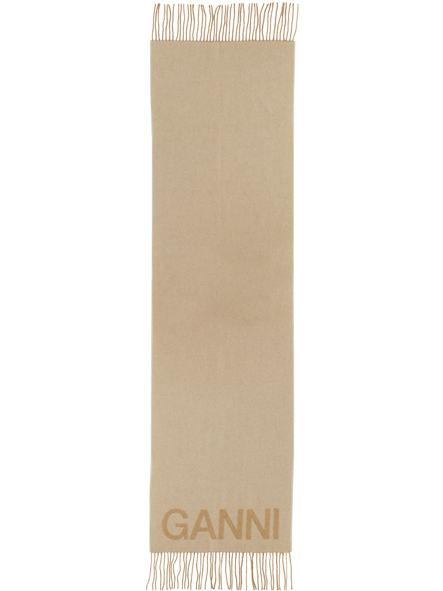 Ganni ganni scarf with logo