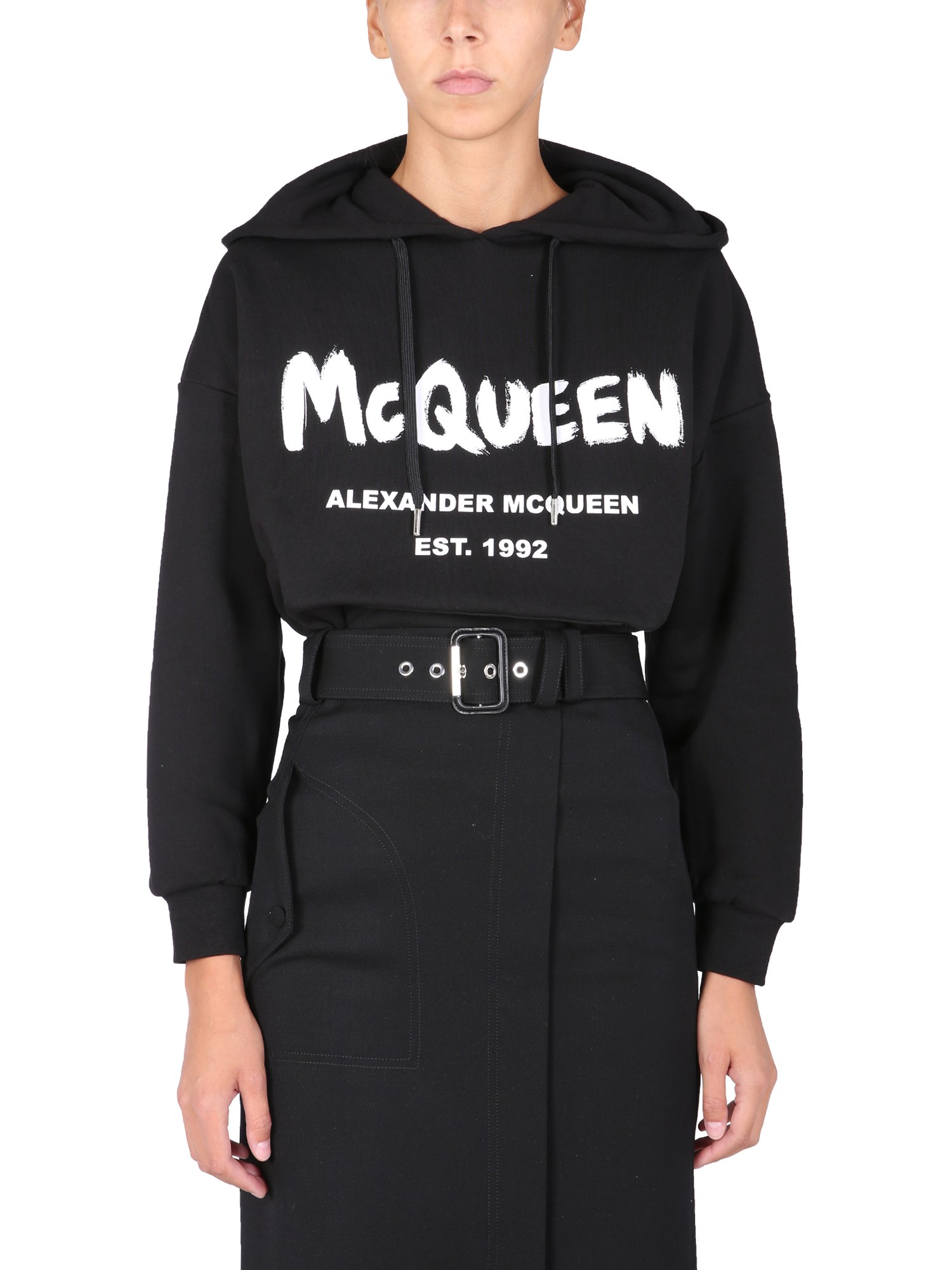 Alexander McQueen alexander mcqueen sweatshirt with graffiti logo print