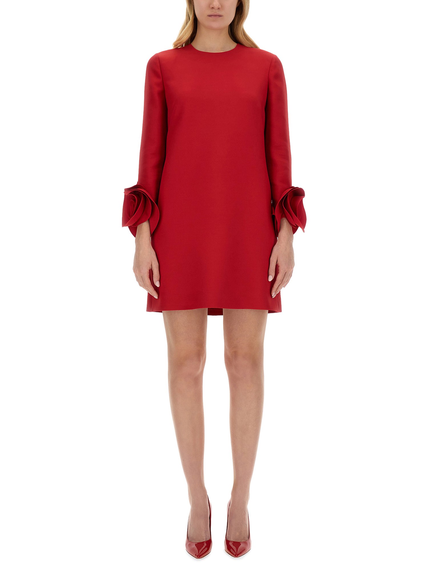 Valentino valentino crepe couture short dress