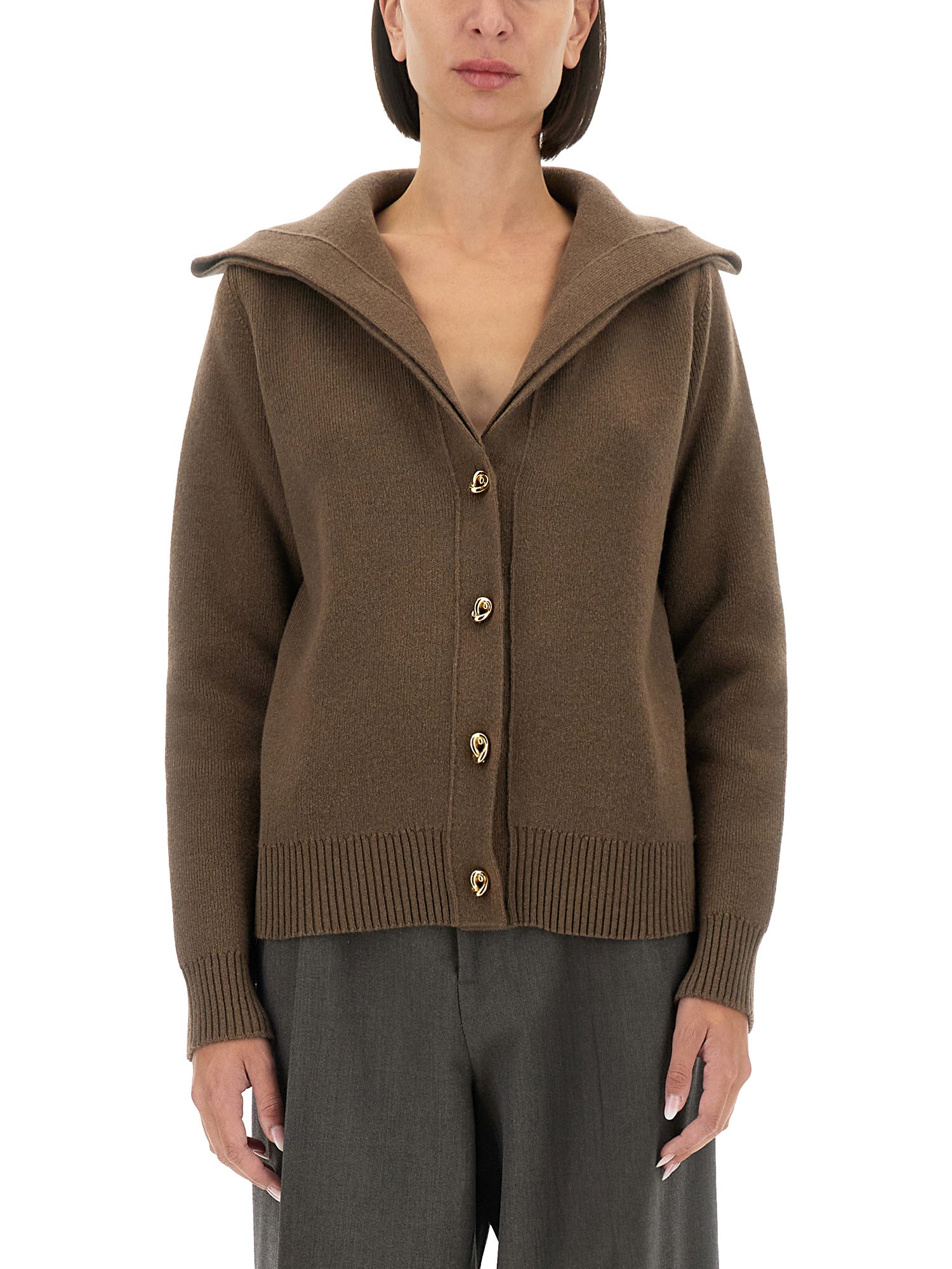 Bottega Veneta bottega veneta compact wool cardigan