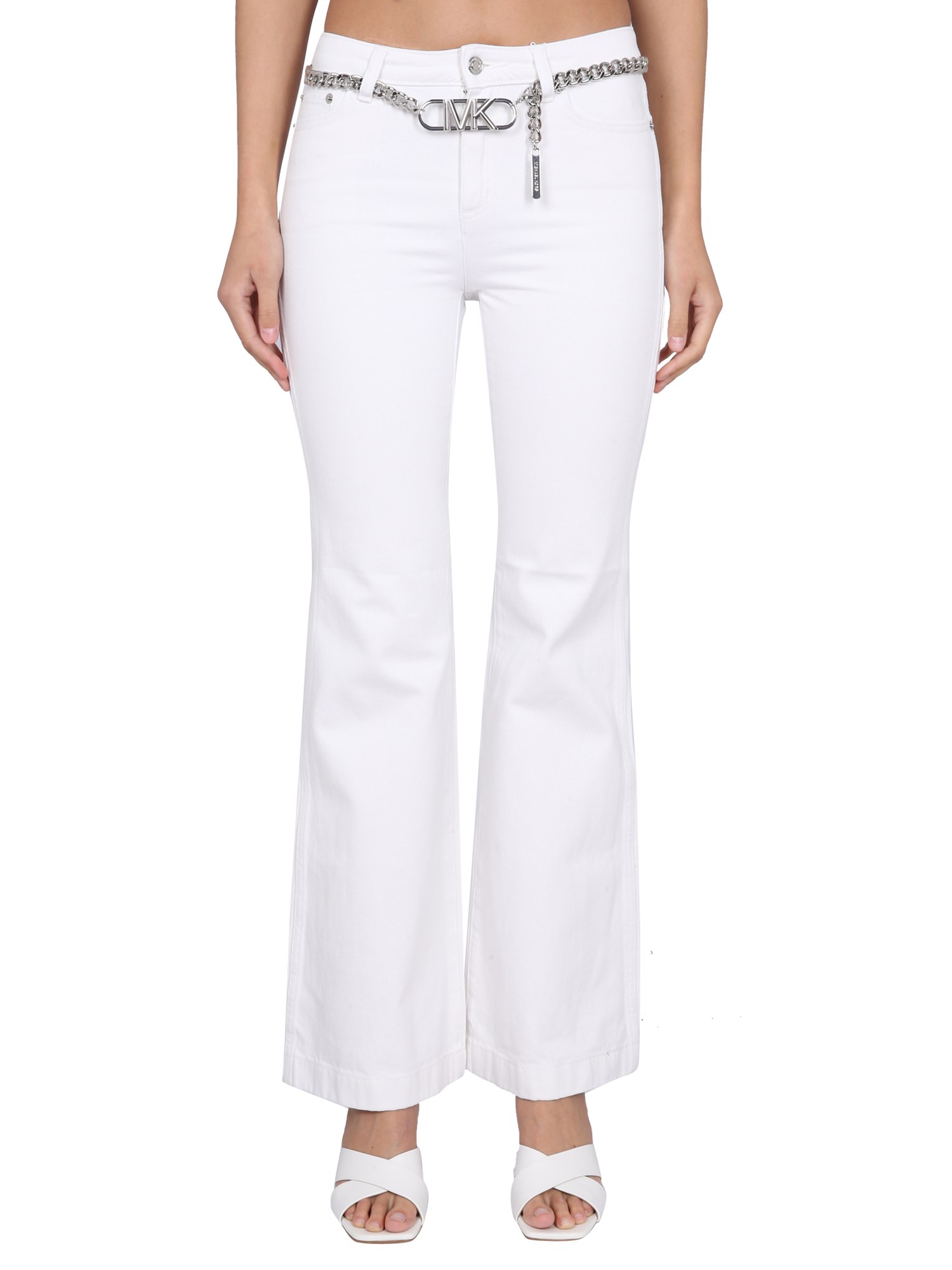  michael by michael kors pants with logo belt