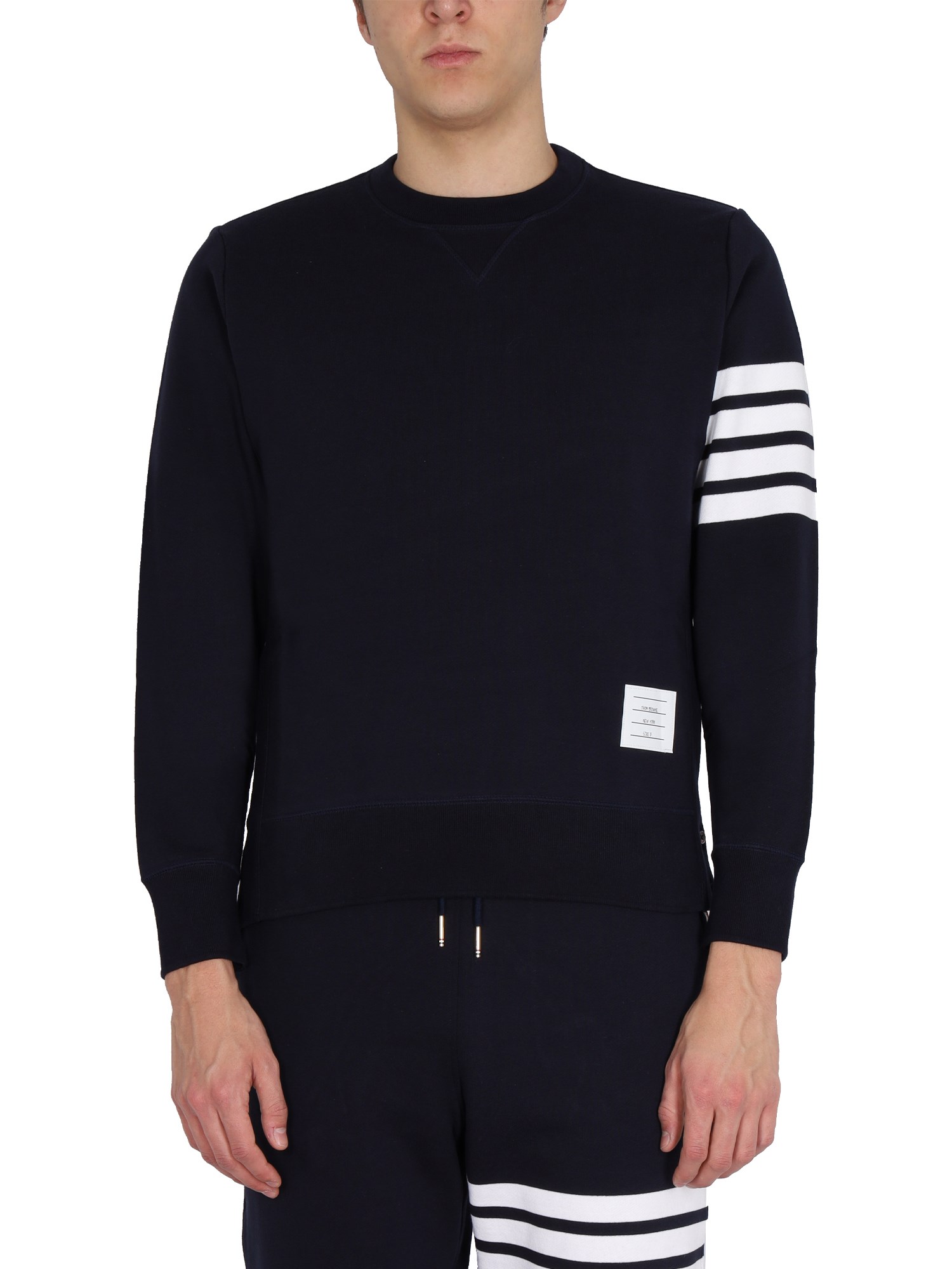 Thom Browne thom browne 4bar stripe inlay sweatshirt