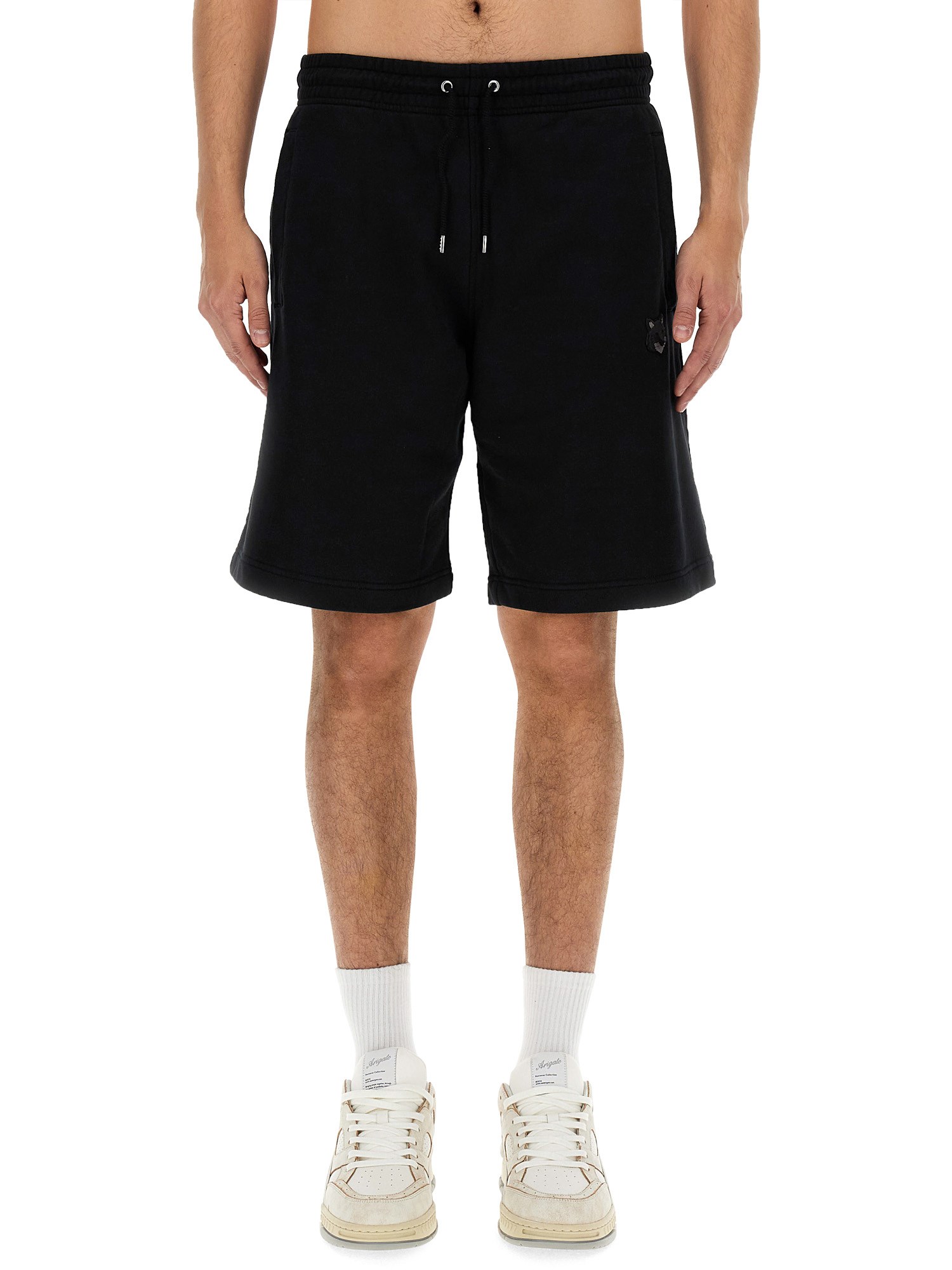 Maison Kitsuné maison kitsuné "fox head" bermuda shorts