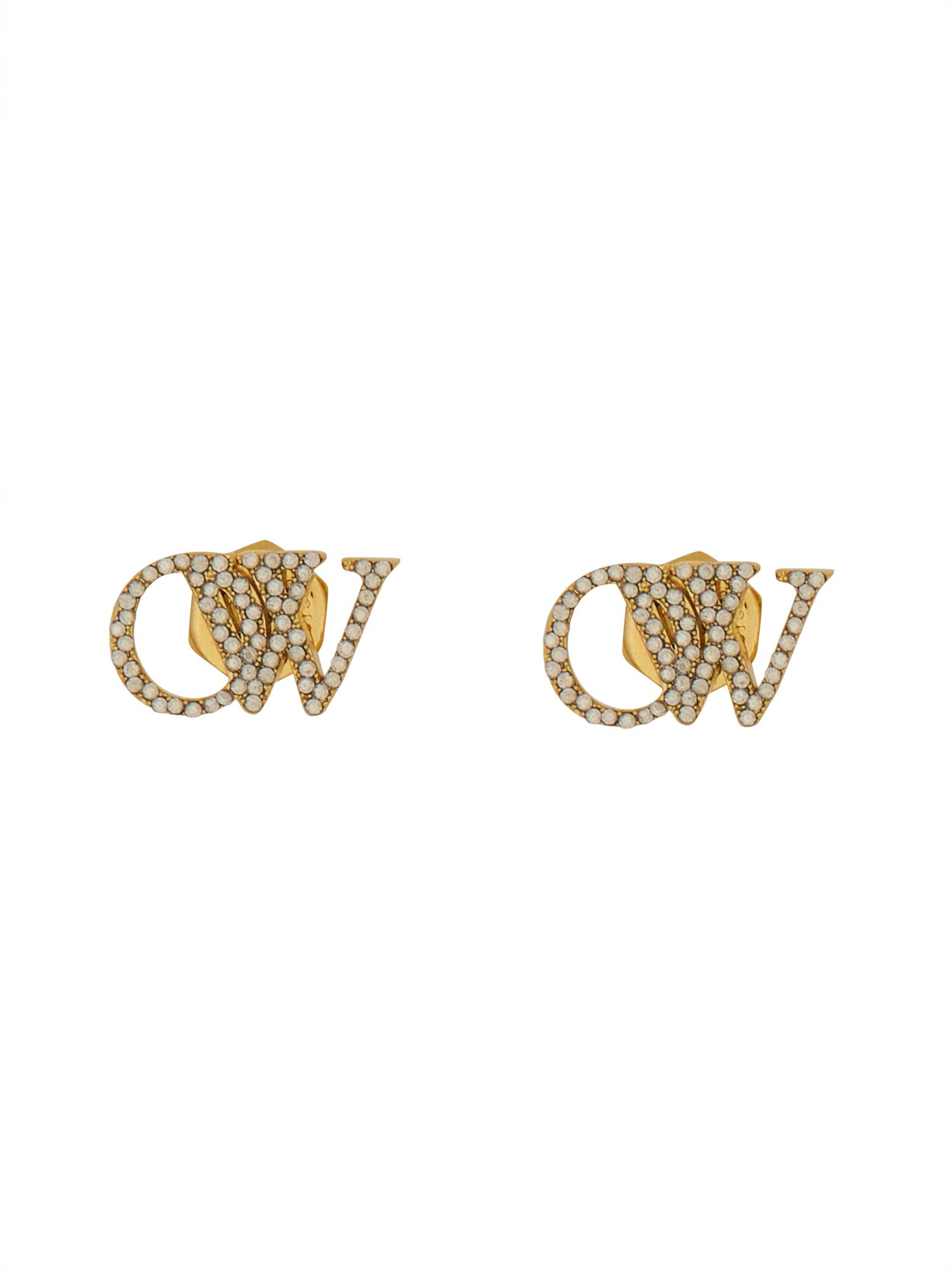 OFF-WHITE off-white logo earrings