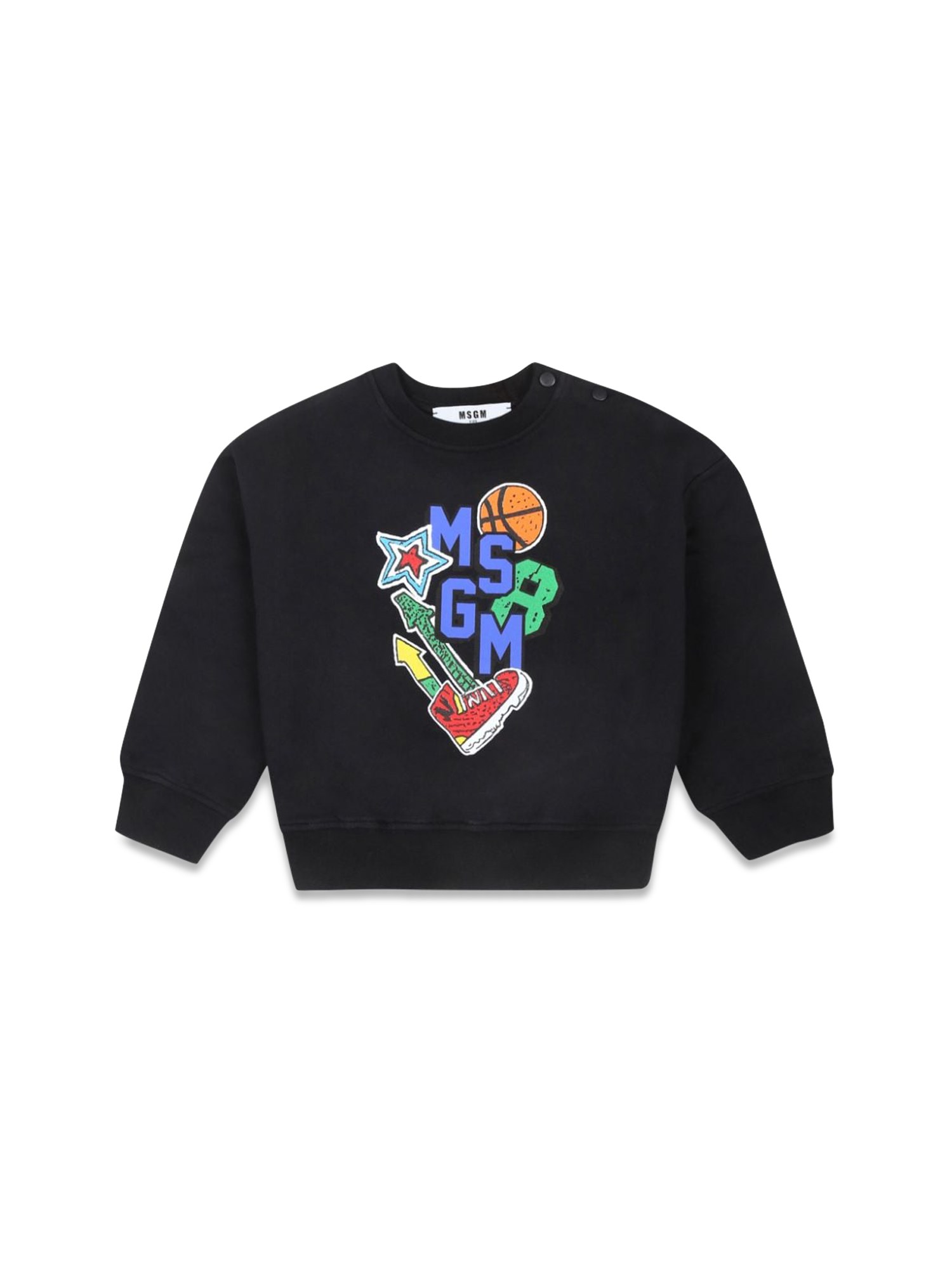 Msgm msgm stretch fleece sweatshirt baby boy