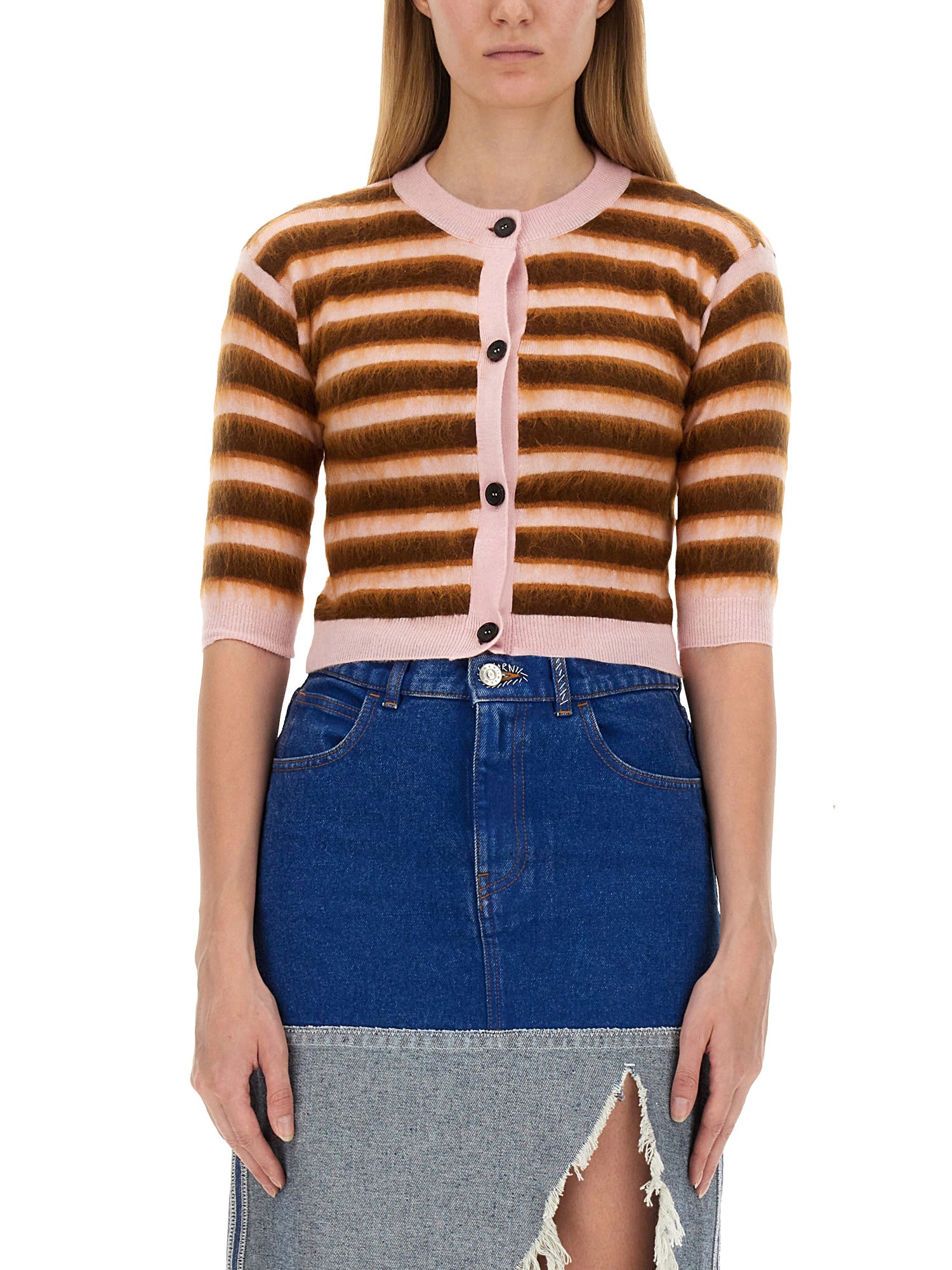 Marni marni cardigan with stripe pattern