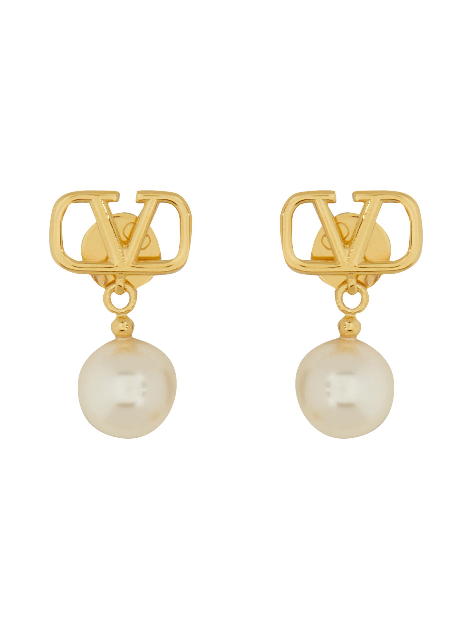 VALENTINO GARAVANI valentino garavani "vlogo signature" earrings with swarovski pearls