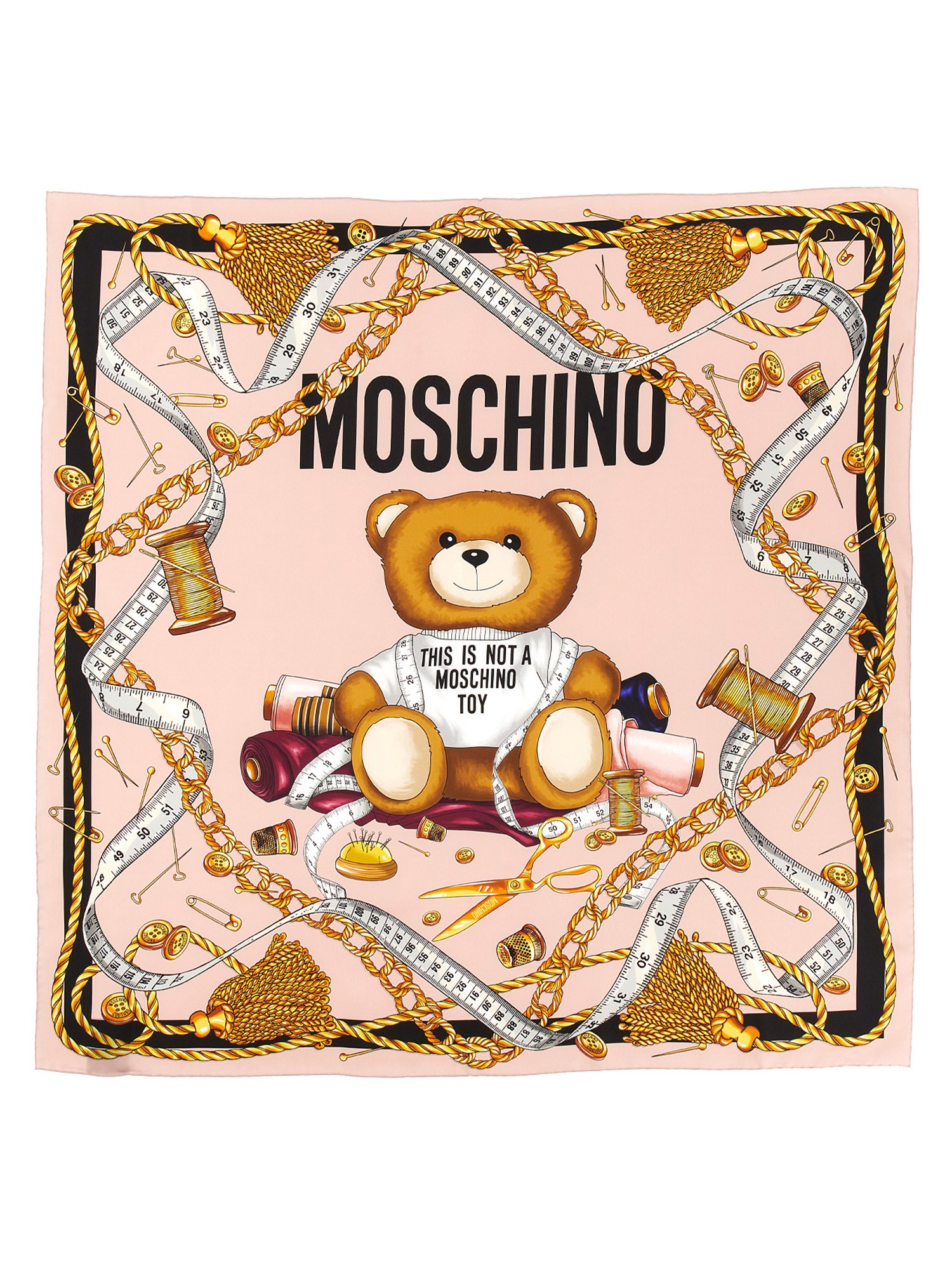 Moschino moschino silk scarf