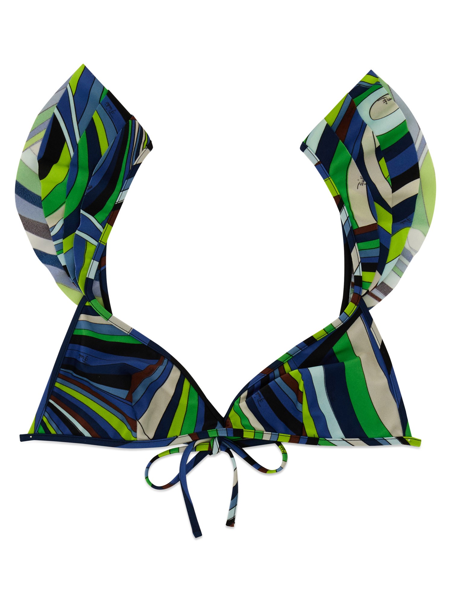 pucci pucci logo bikini top