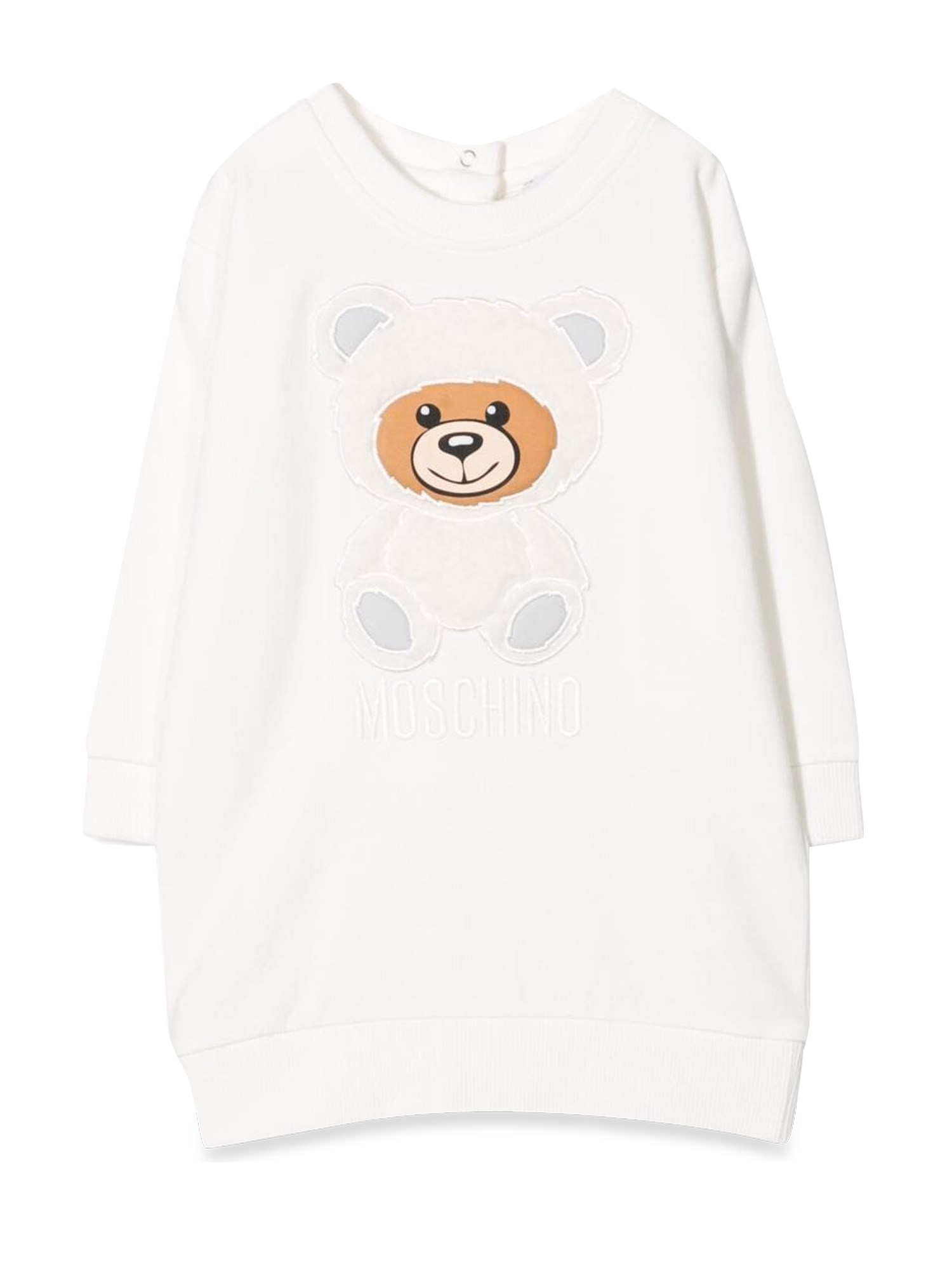 Moschino moschino abito a felpa con teddy bear